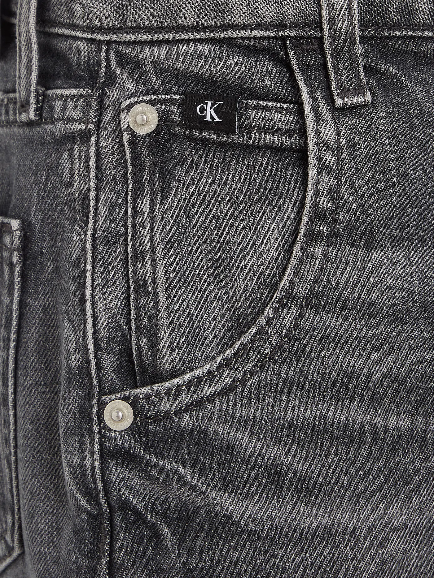 CALVIN KLEIN JEANS | Mädchen Jeans Straight Fit  | grau