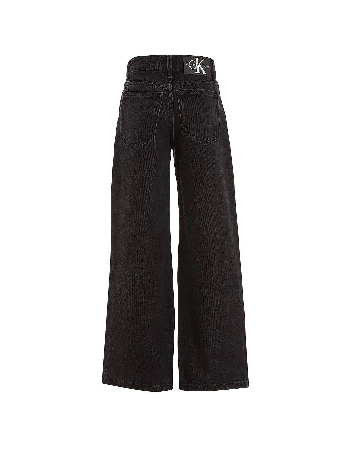 CALVIN KLEIN JEANS | Mädchen Jeans Wide Leg  | schwarz