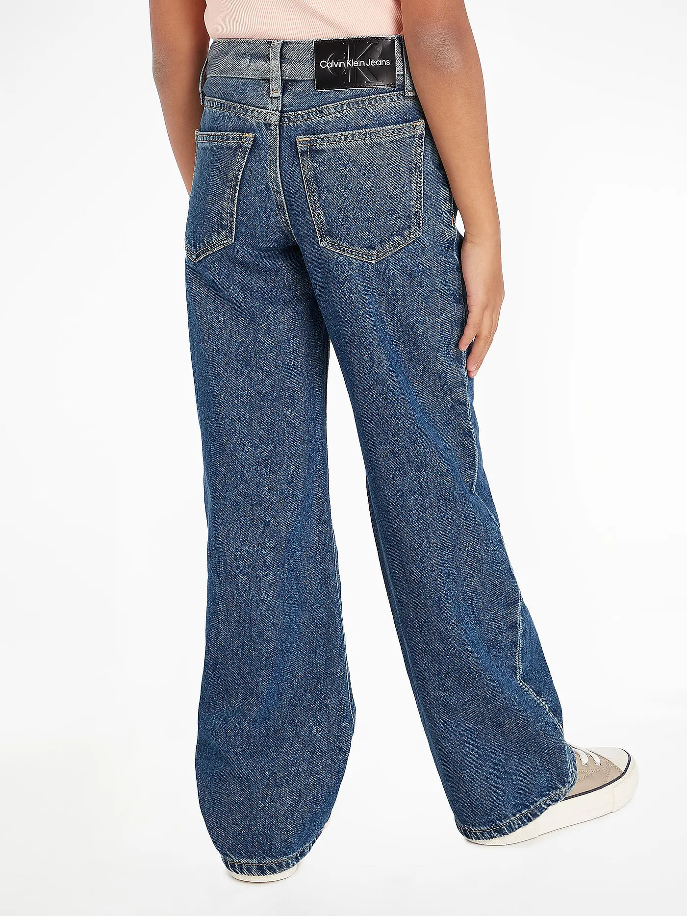 CALVIN KLEIN JEANS | Mädchen Jeans Wide Leg  | blau