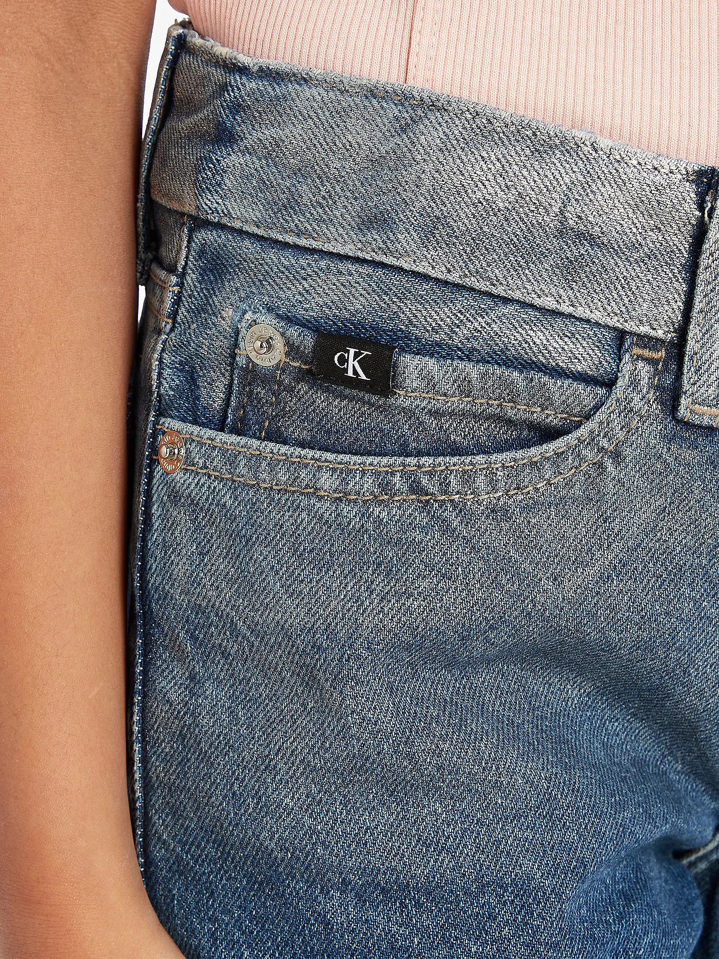 CALVIN KLEIN JEANS | Mädchen Jeans Wide Leg  | blau