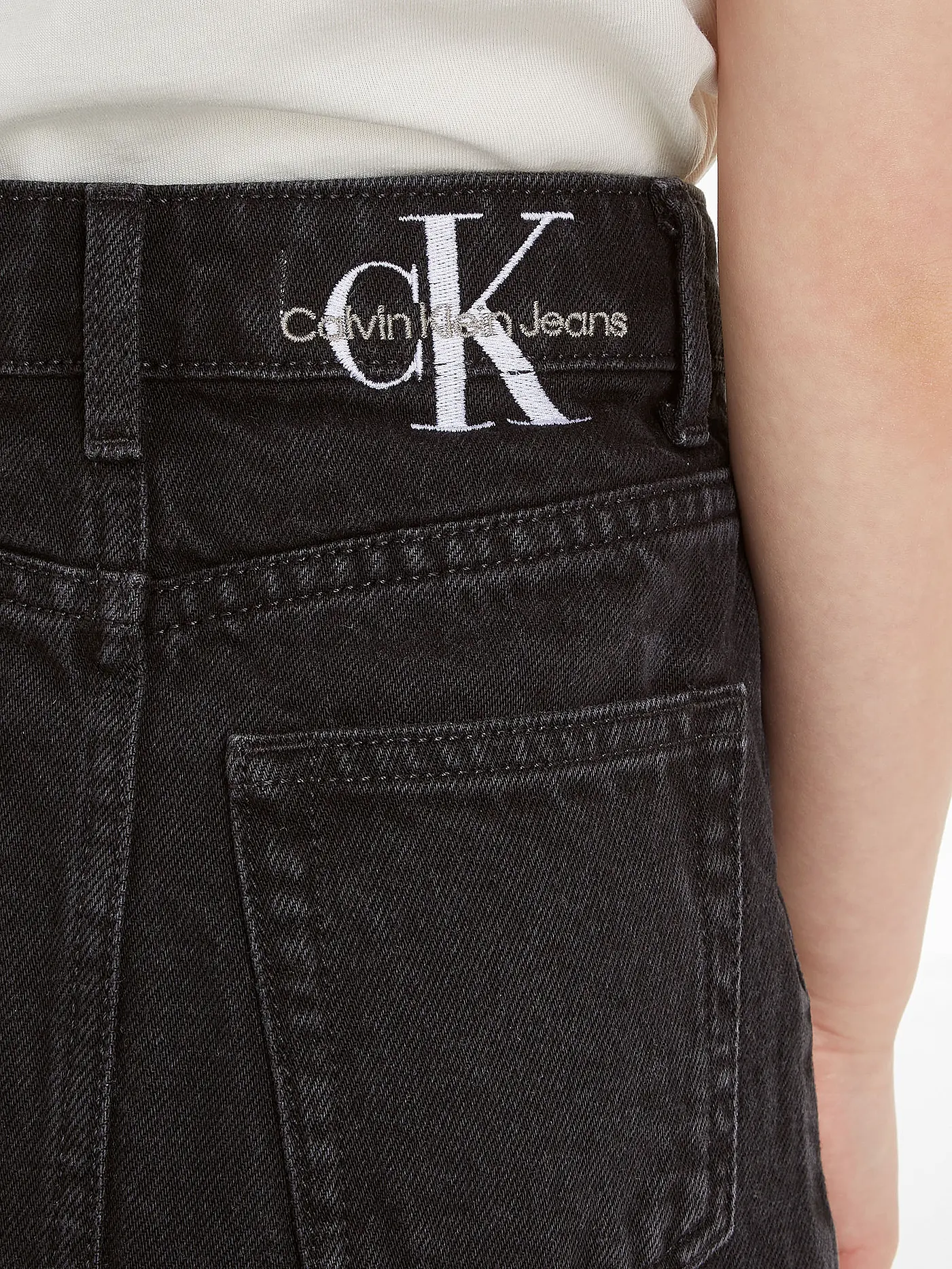 CALVIN KLEIN JEANS | Mädchen Jeansrock  | schwarz