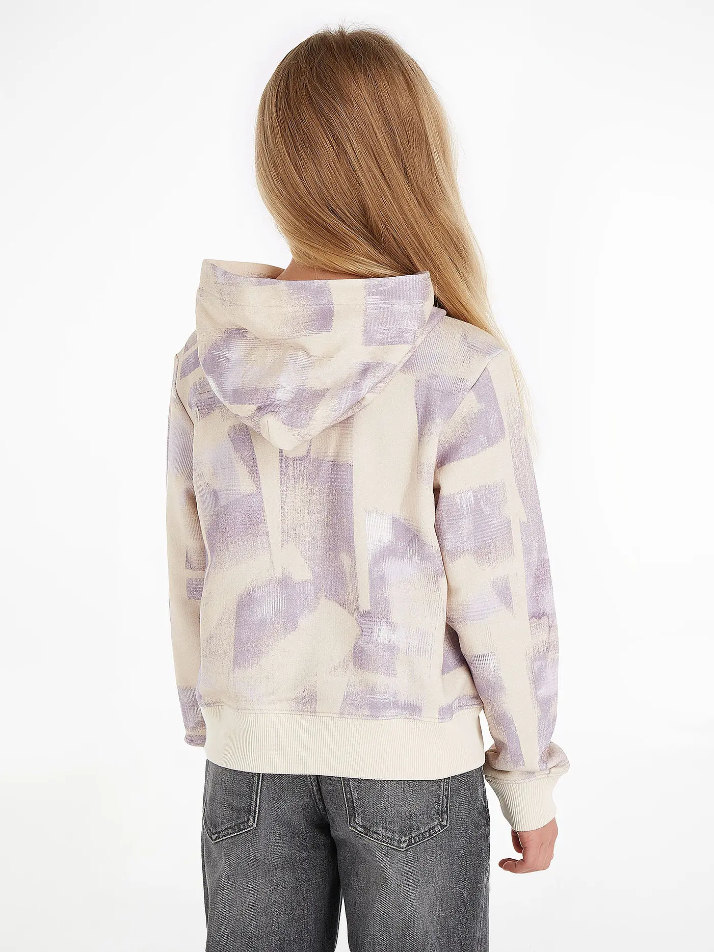 CALVIN KLEIN JEANS | Mädchen Kapuzensweater - Hoodie  | beige