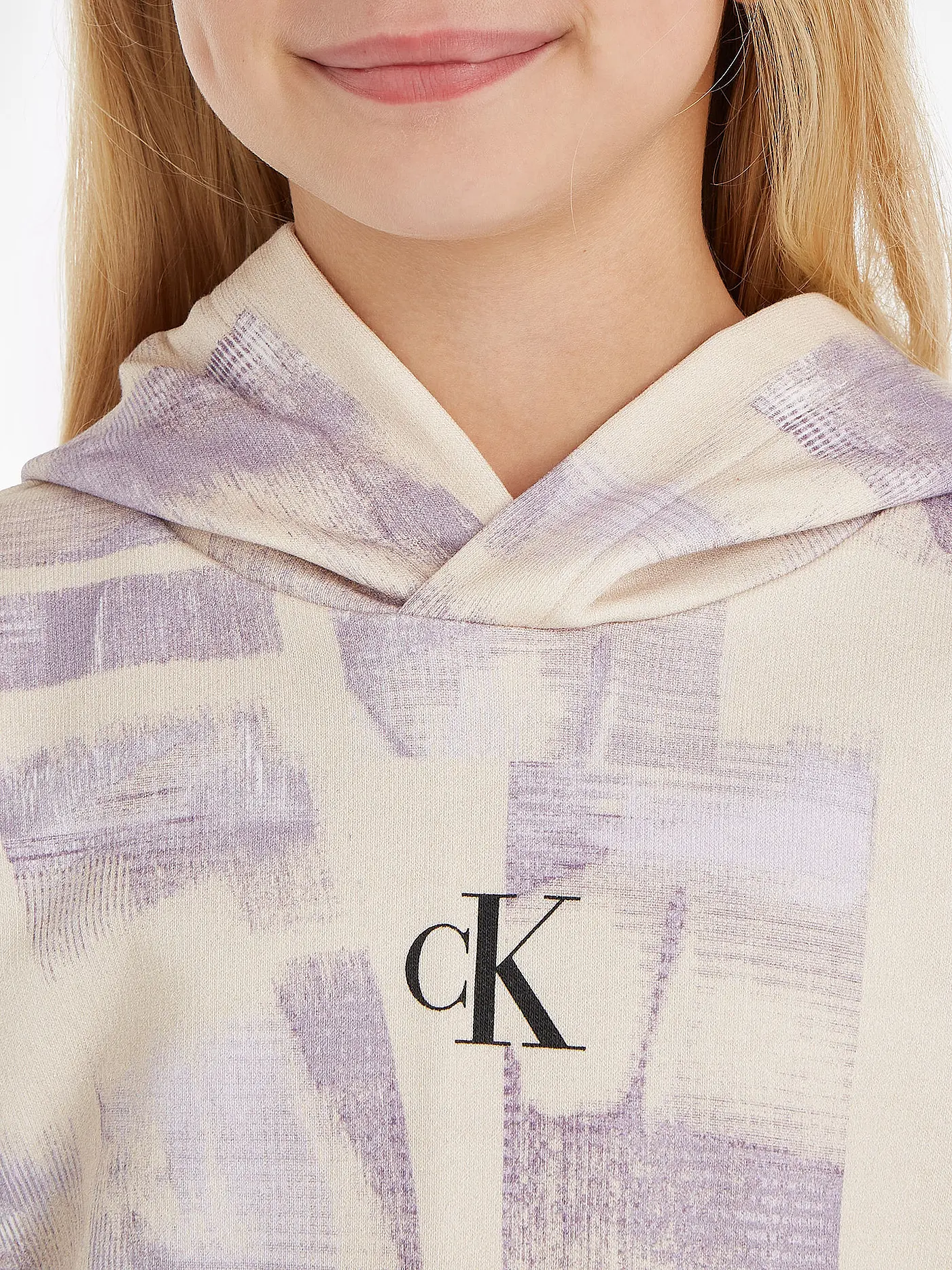 CALVIN KLEIN JEANS | Mädchen Kapuzensweater - Hoodie  | beige