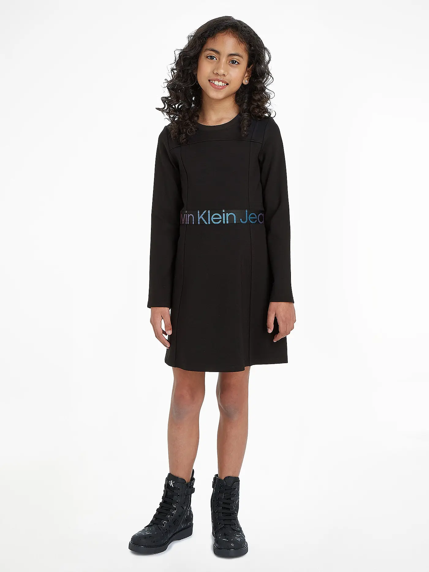 CALVIN KLEIN JEANS | Mädchen Kleid  | schwarz