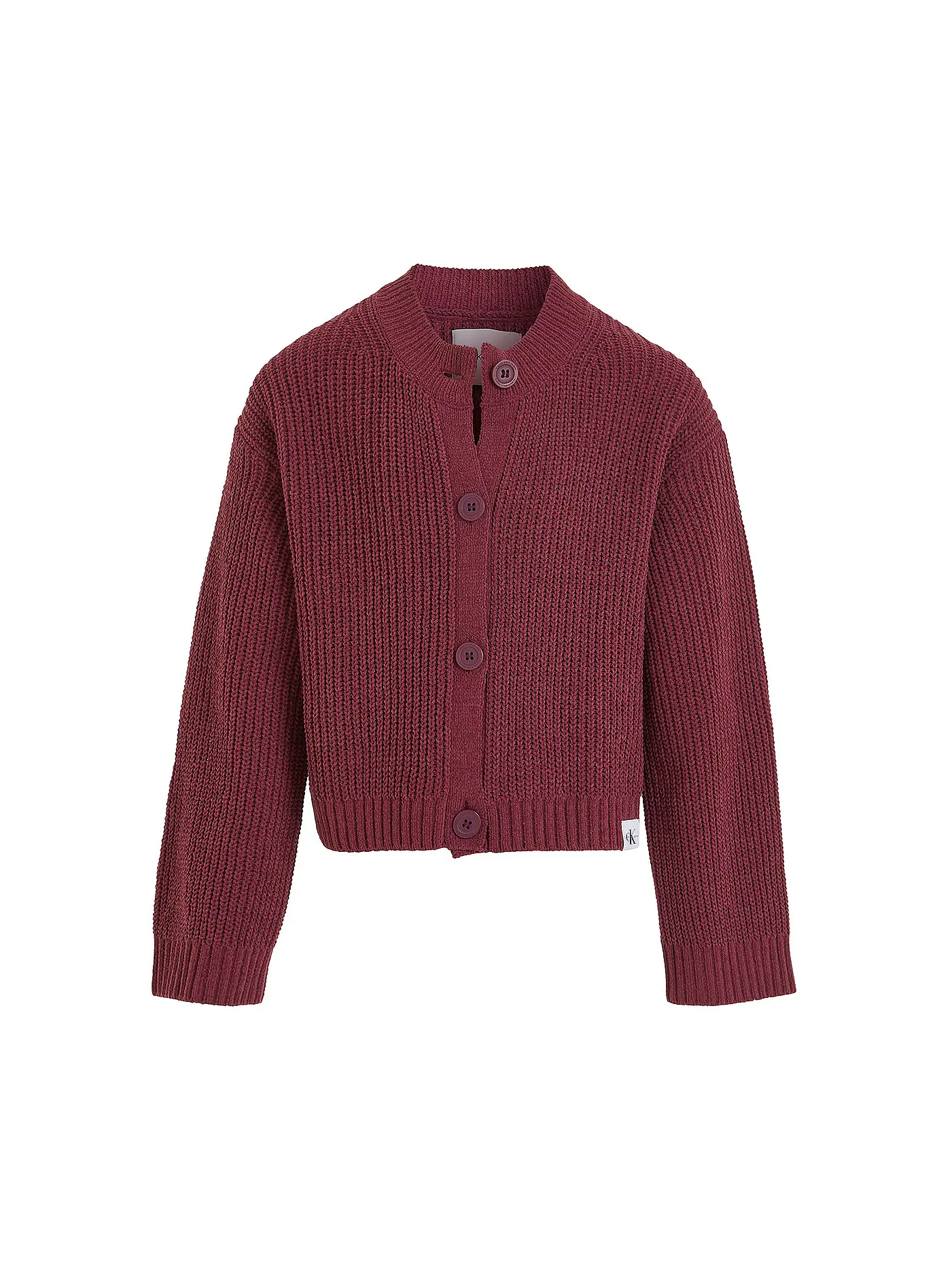 CALVIN KLEIN JEANS | Mädchen Strickjacke  | beere