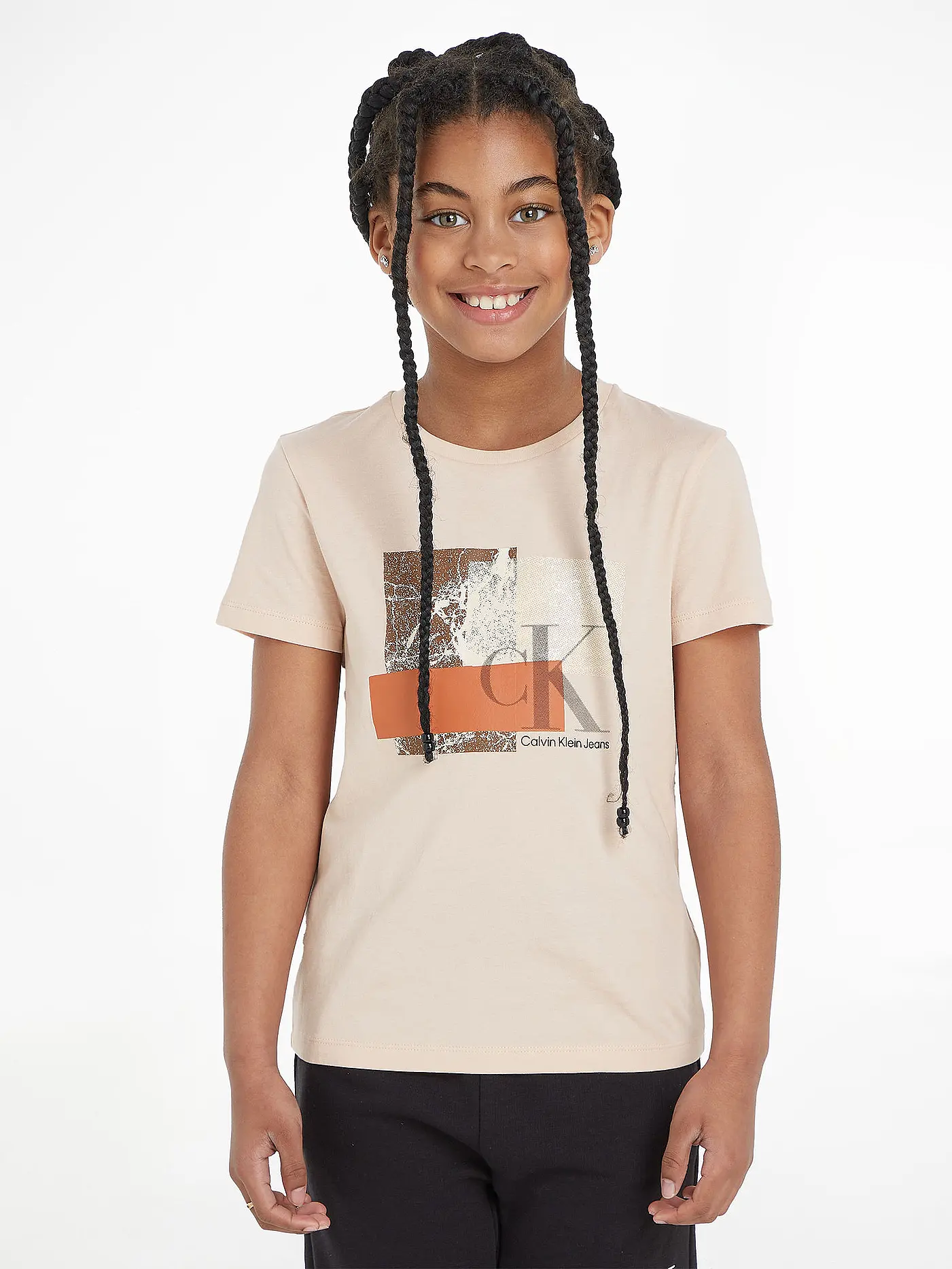 CALVIN KLEIN JEANS | Mädchen T-Shirt  | orange