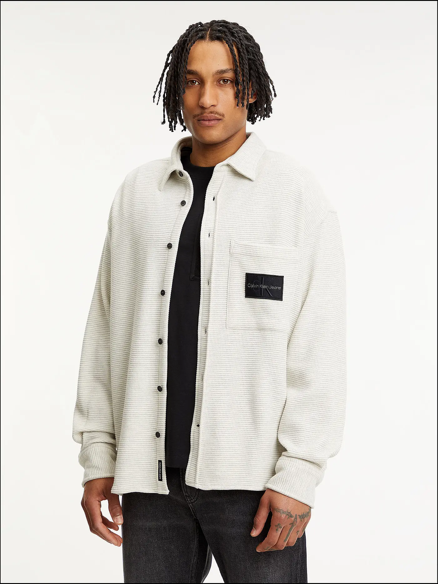 CALVIN KLEIN JEANS | Overshirt | hellgrau