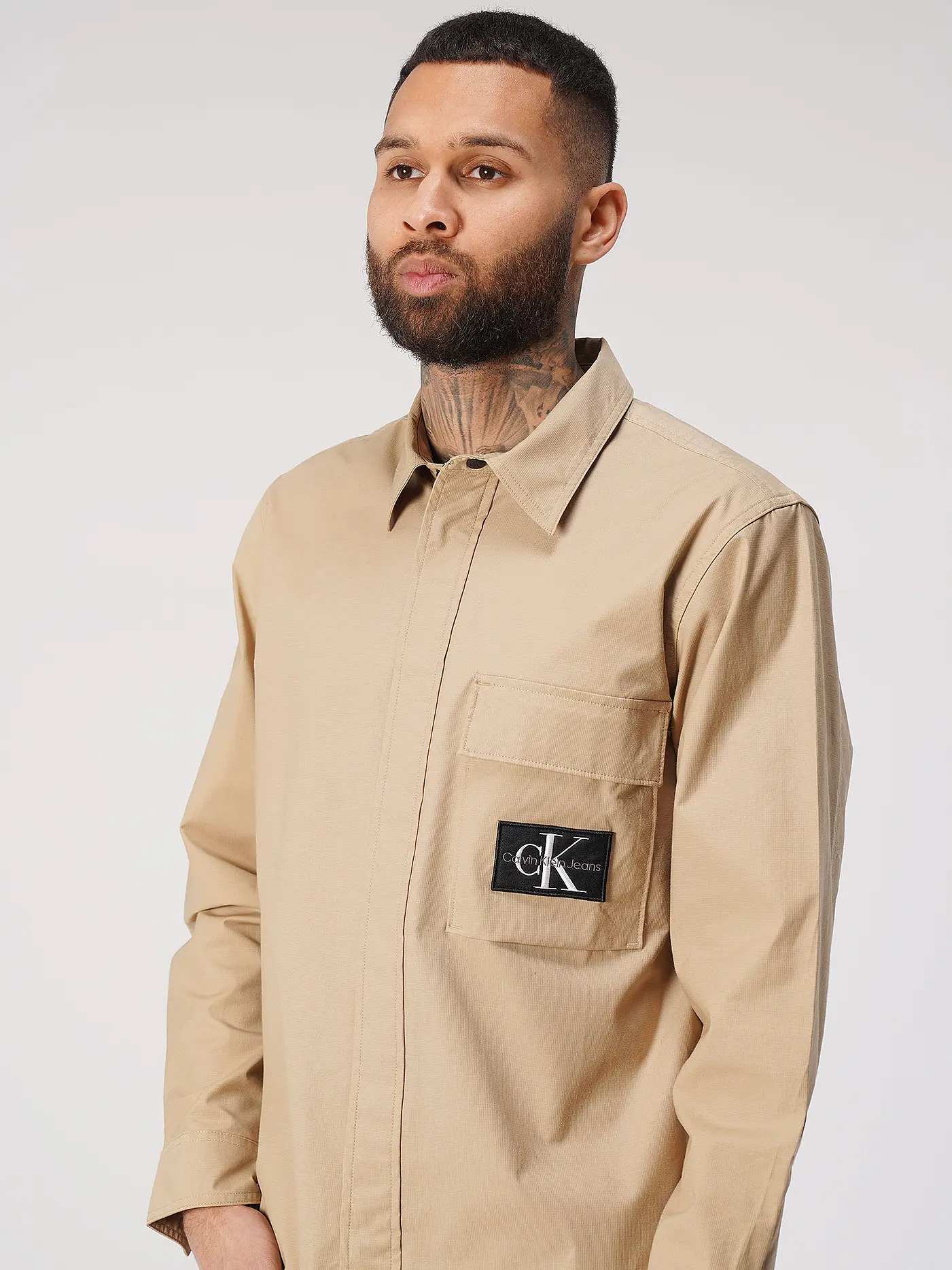CALVIN KLEIN JEANS | Overshirt | beige