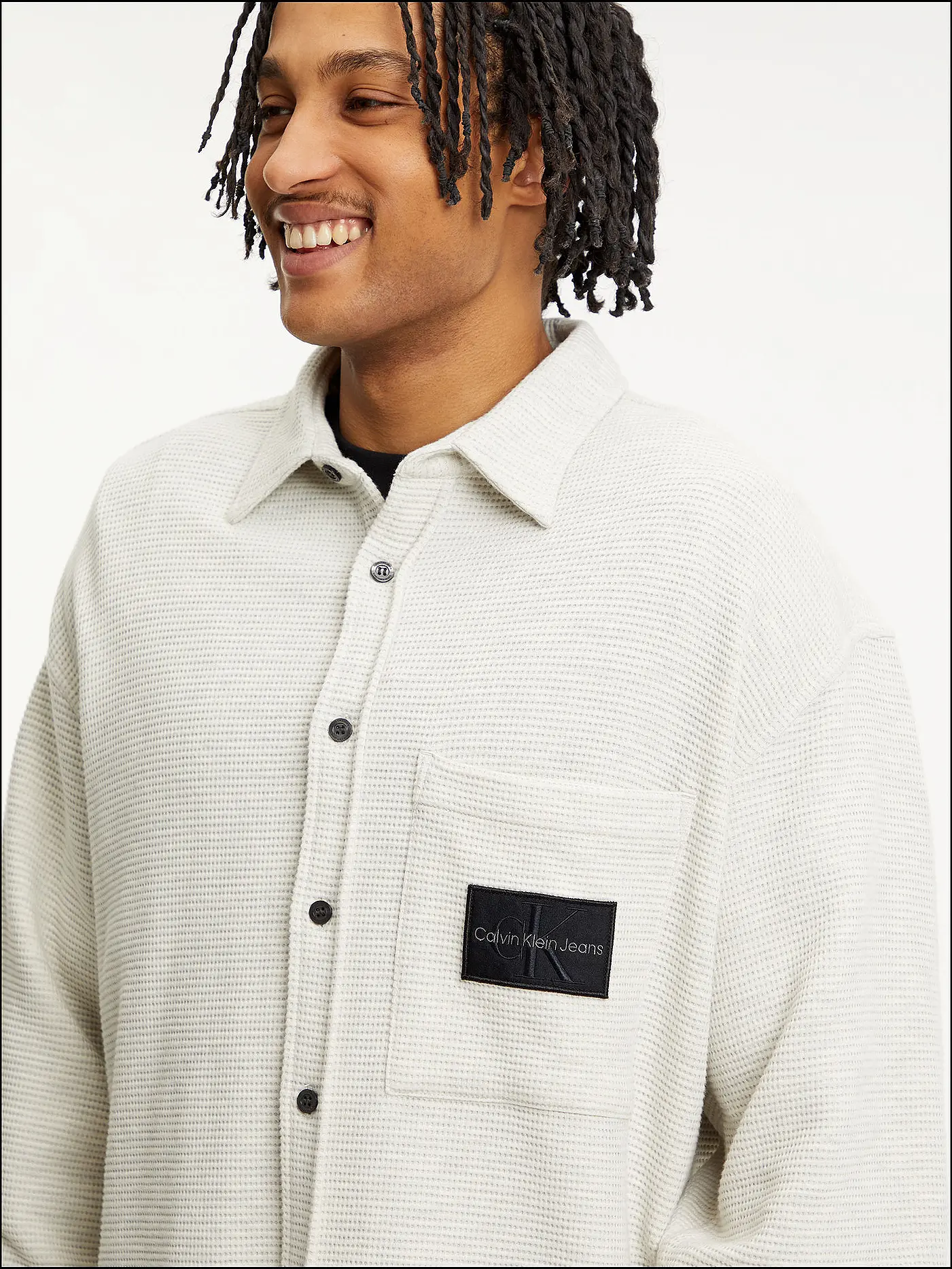 CALVIN KLEIN JEANS | Overshirt | hellgrau