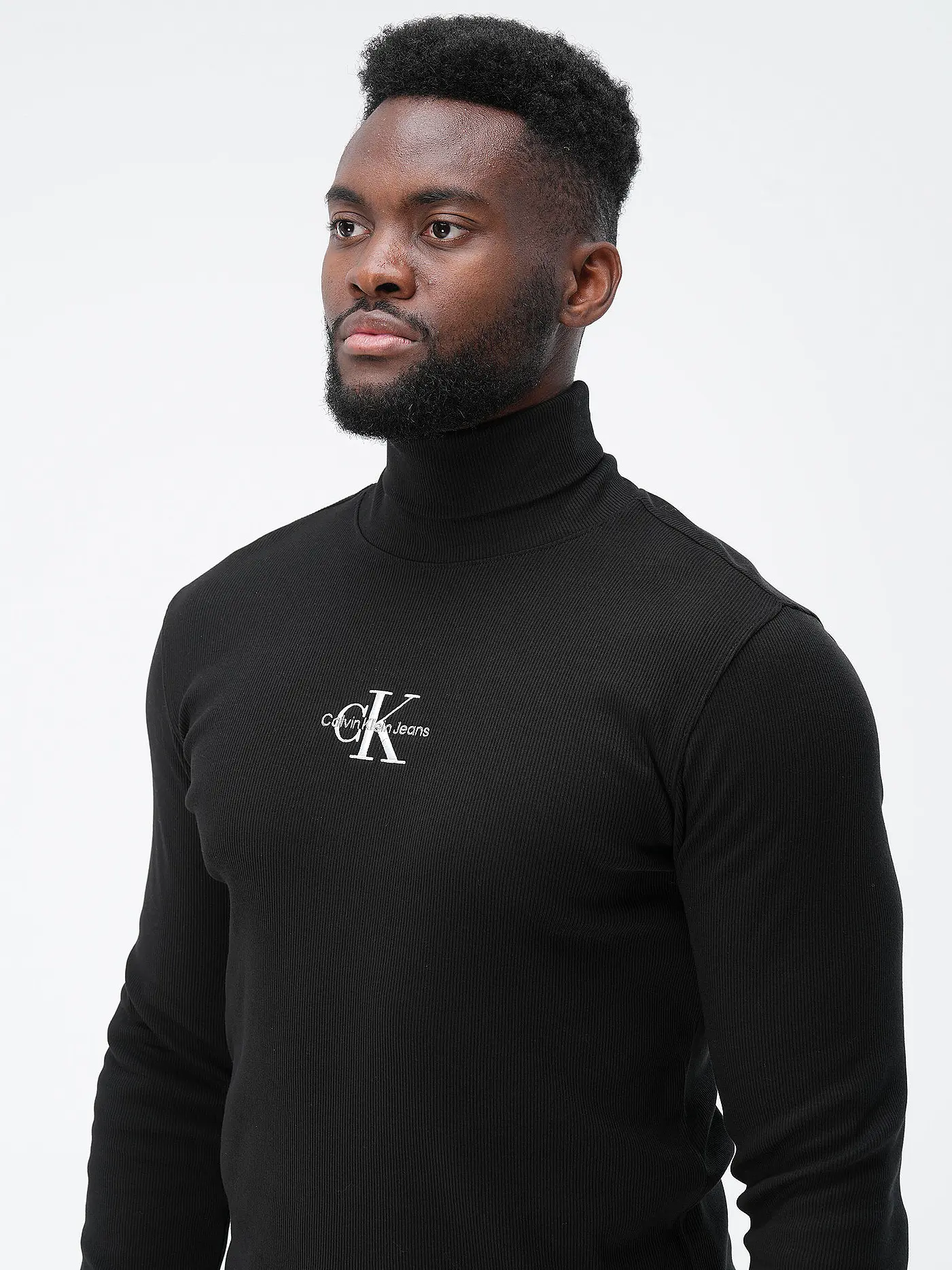 CALVIN KLEIN JEANS | Rollkragenshirt | schwarz