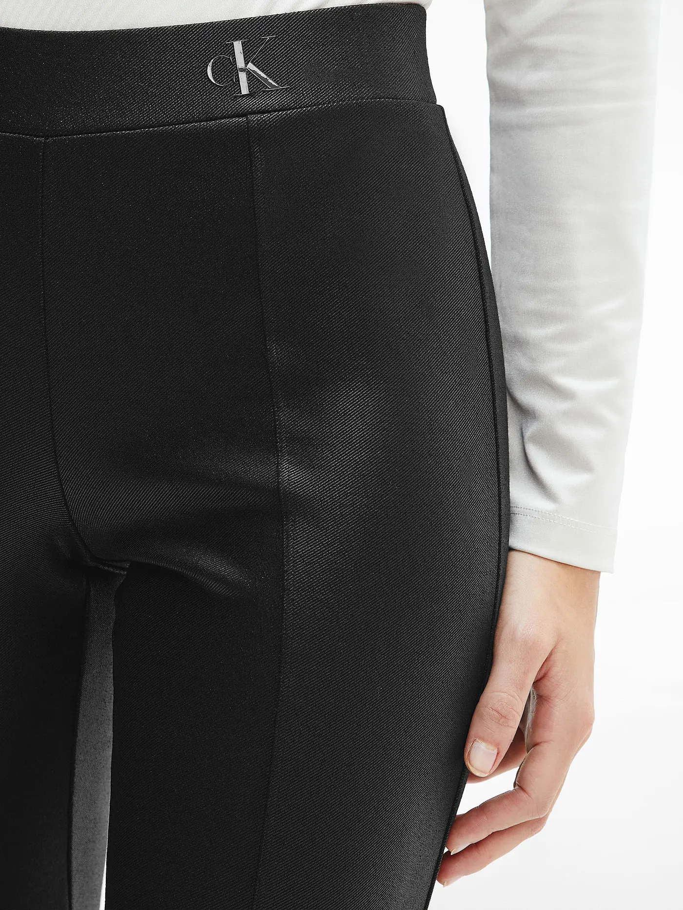 CALVIN KLEIN JEANS | Slim Fit Hose | schwarz