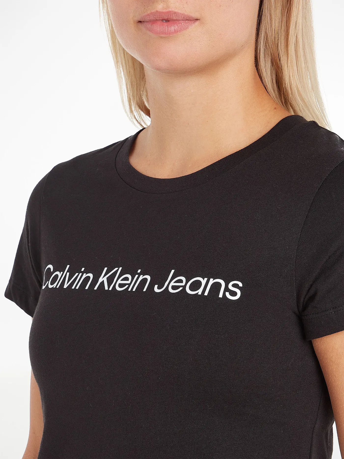 CALVIN KLEIN JEANS | T-Shirt Slim Fit CORE INSTITUTIONAL | schwarz