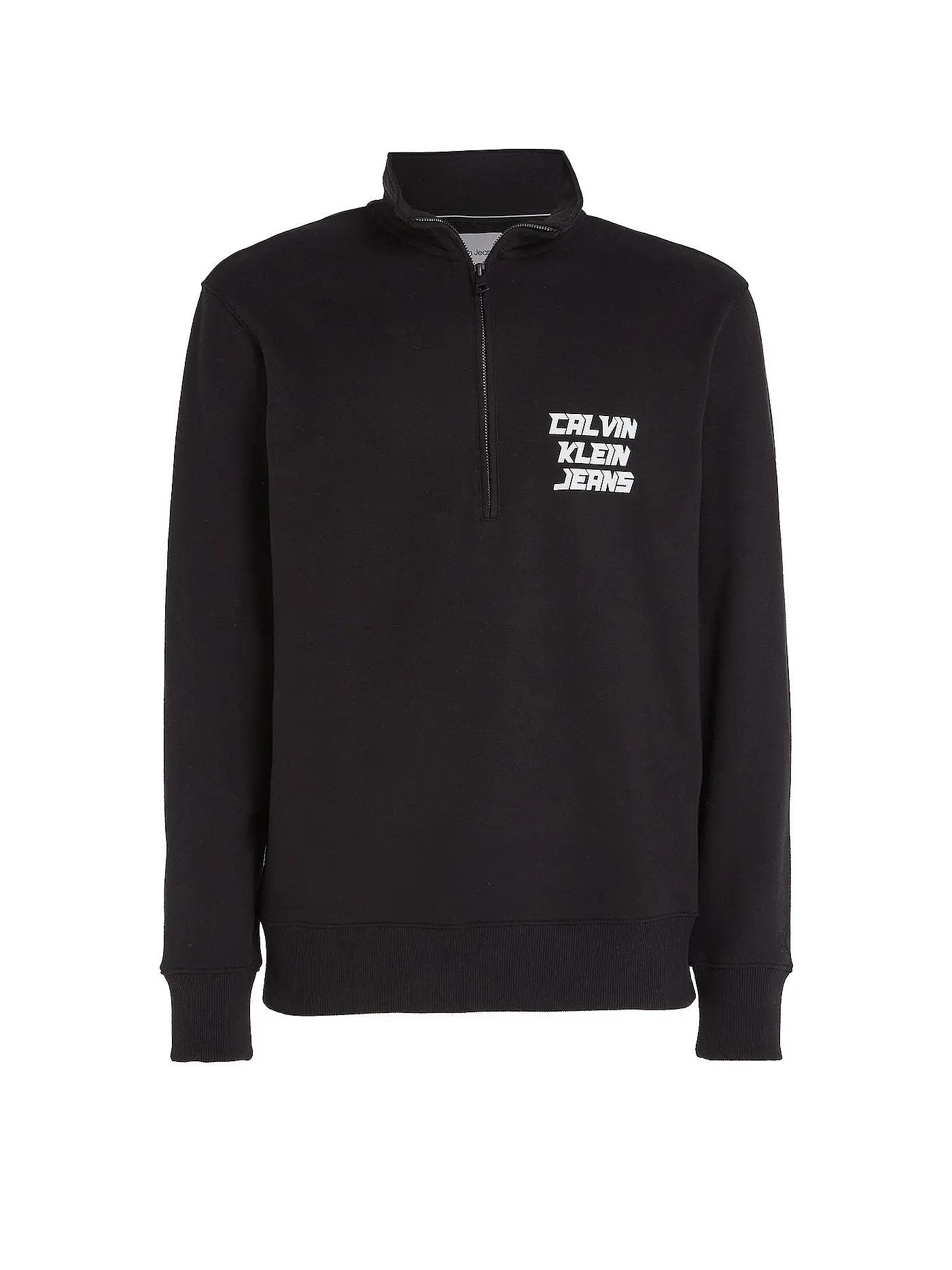 CALVIN KLEIN JEANS | Troyer Sweater | schwarz