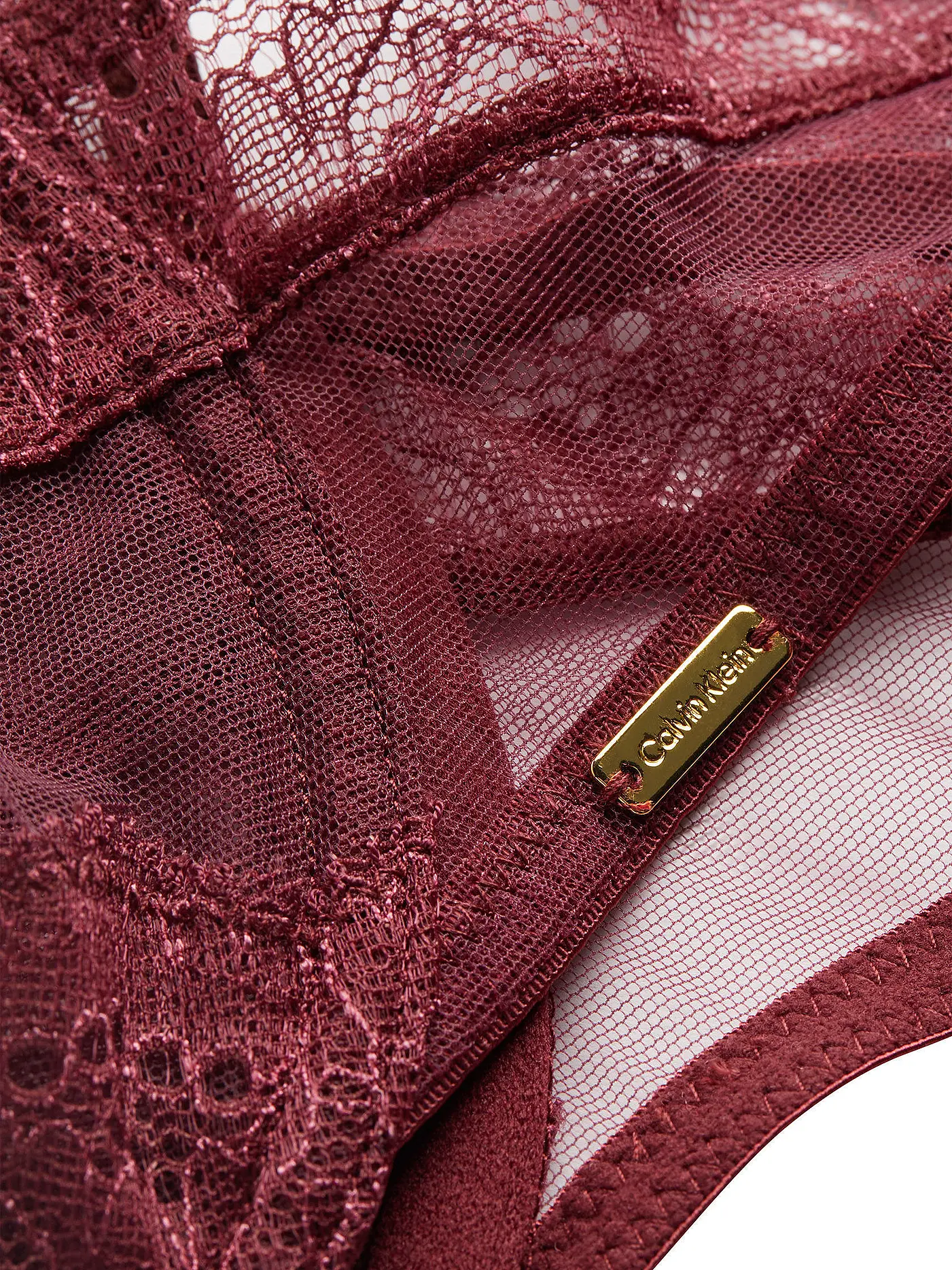 CALVIN KLEIN | BH mit Reifen  | dunkelrot