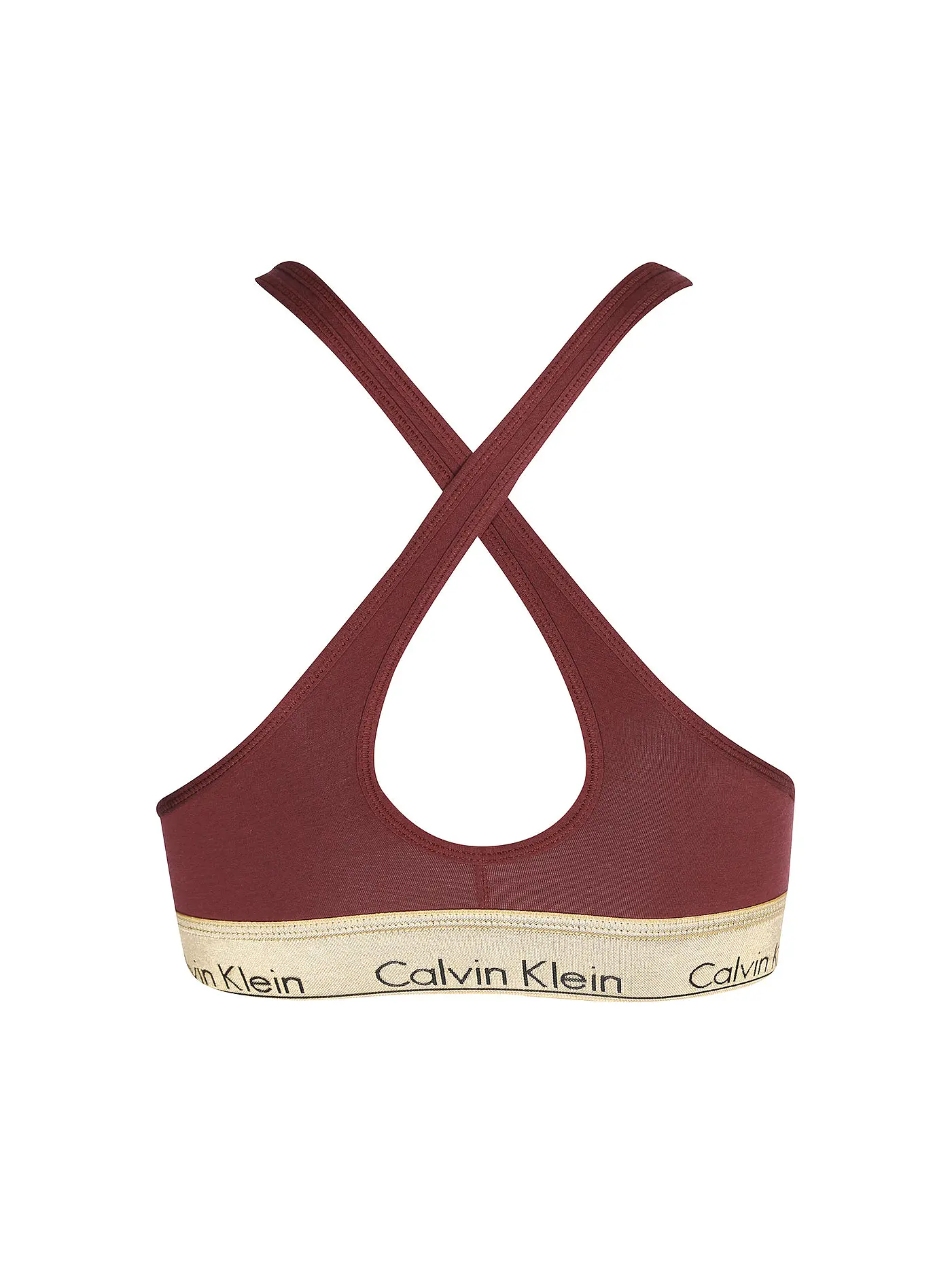 CALVIN KLEIN | Bustier - Bralette MODERN COTTON | dunkelrot