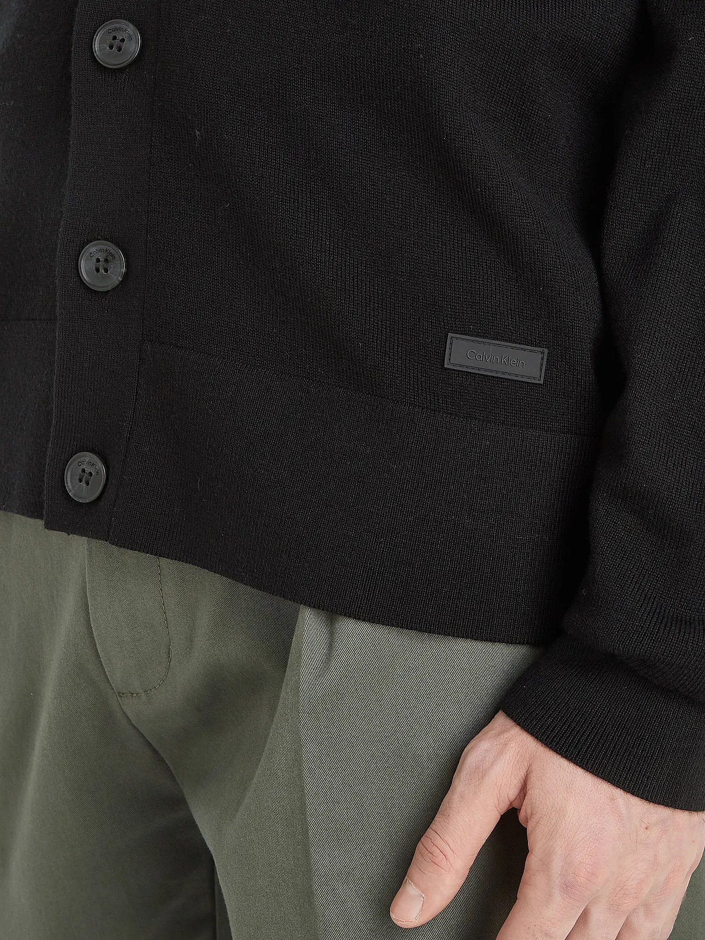 CALVIN KLEIN | Cardigan  | schwarz