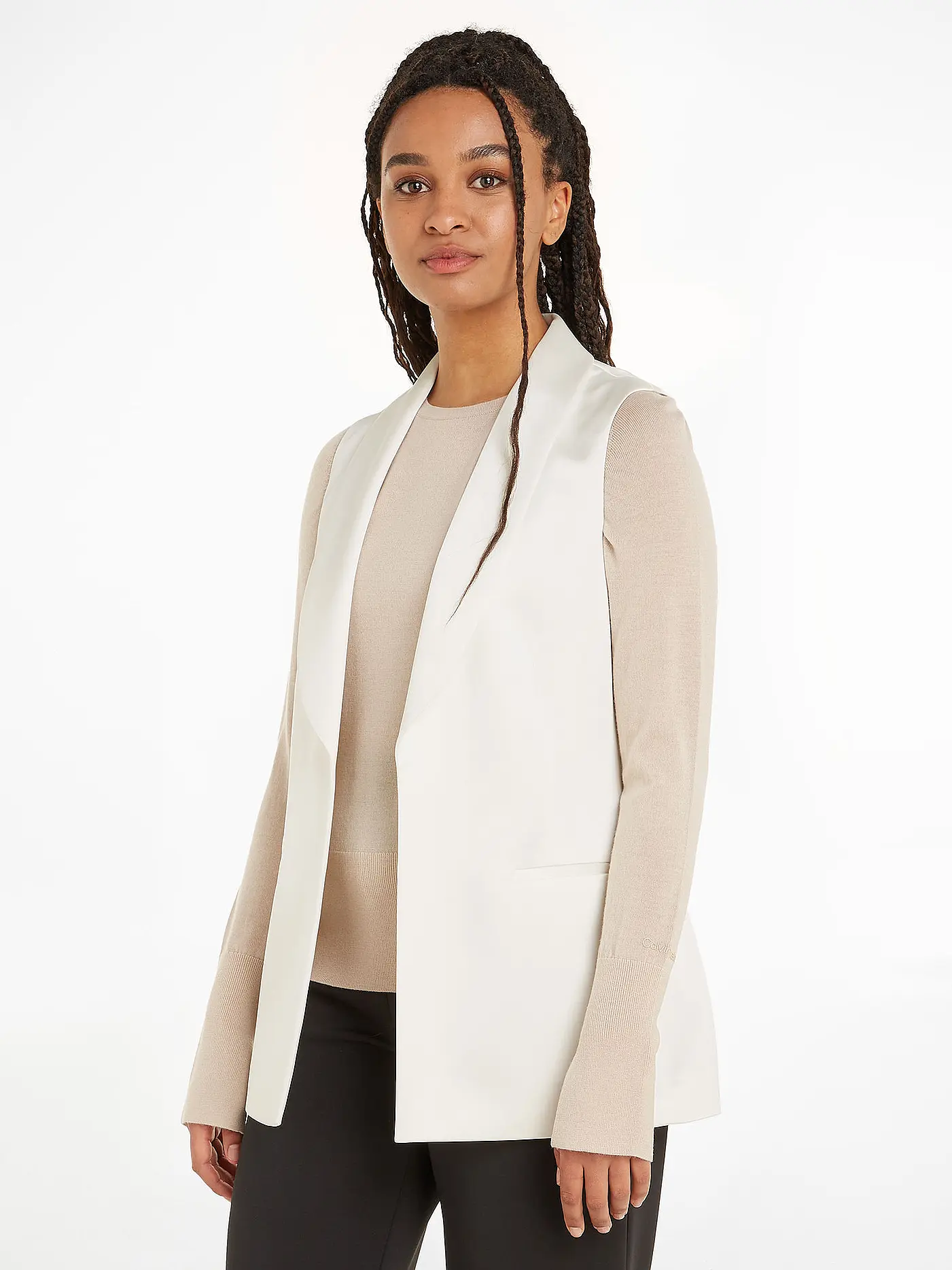 CALVIN KLEIN | Gilet  | creme