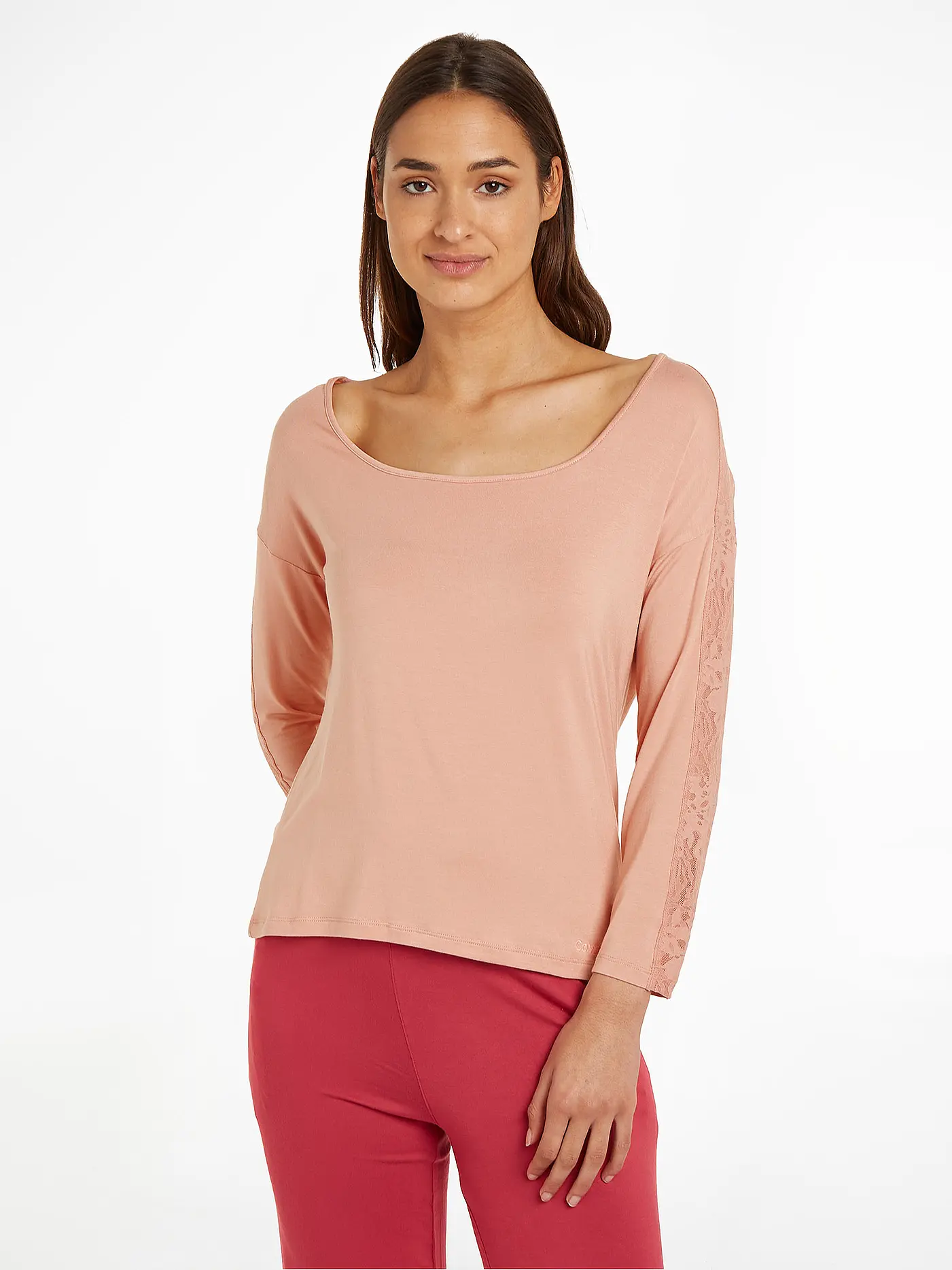CALVIN KLEIN | Langarmshirt  | beige