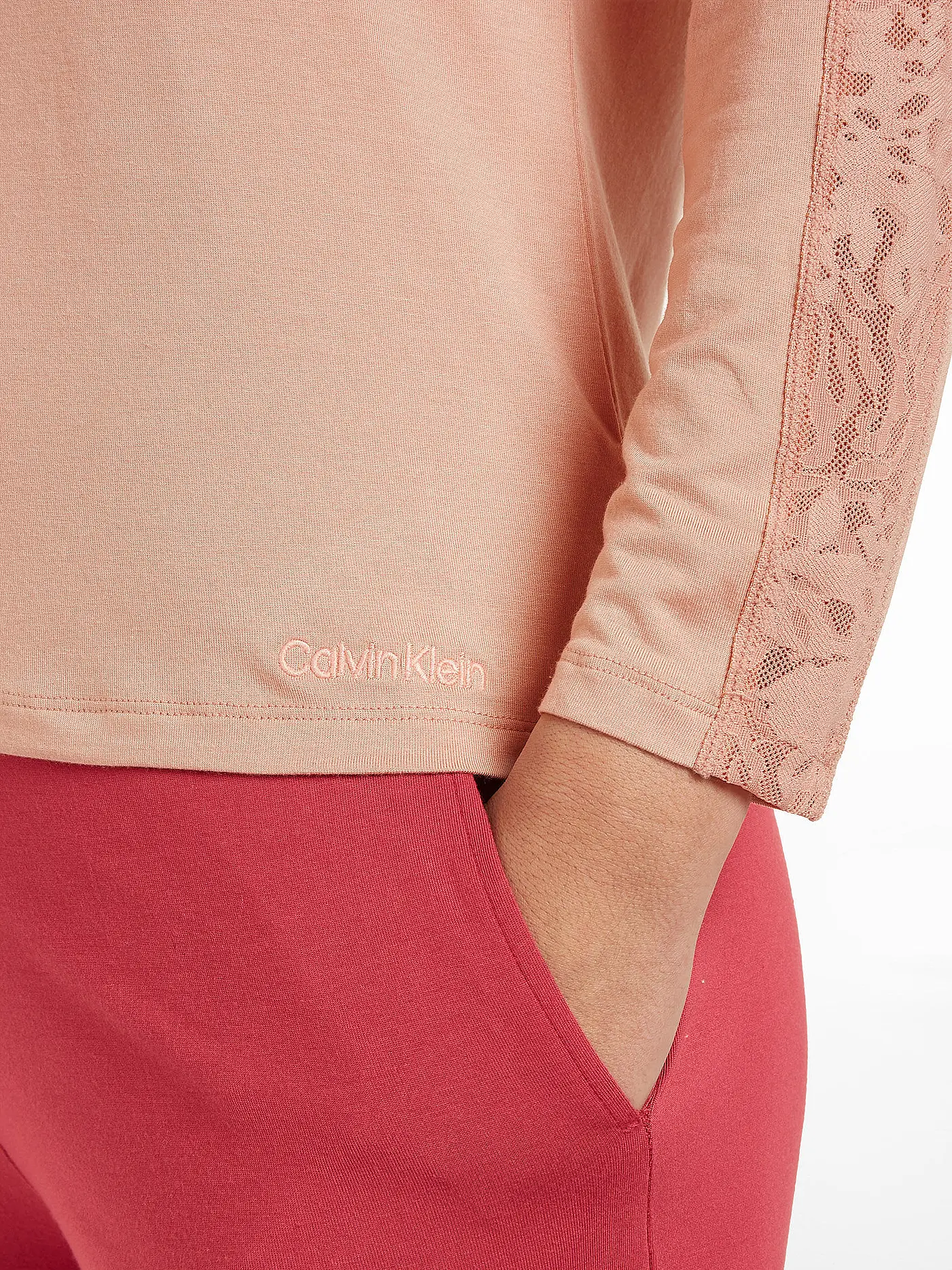 CALVIN KLEIN | Langarmshirt  | beige