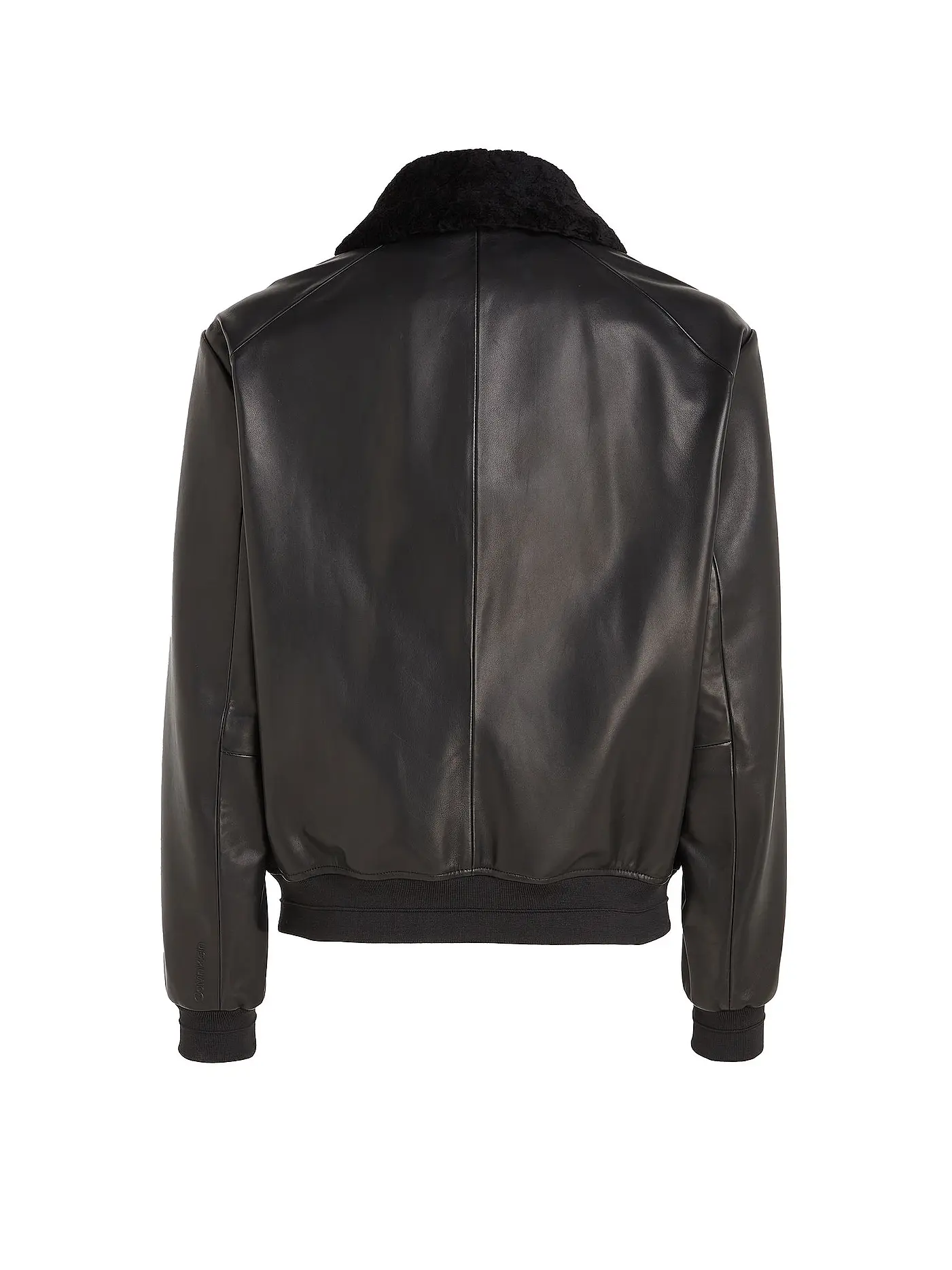CALVIN KLEIN | Lederjacke  | schwarz