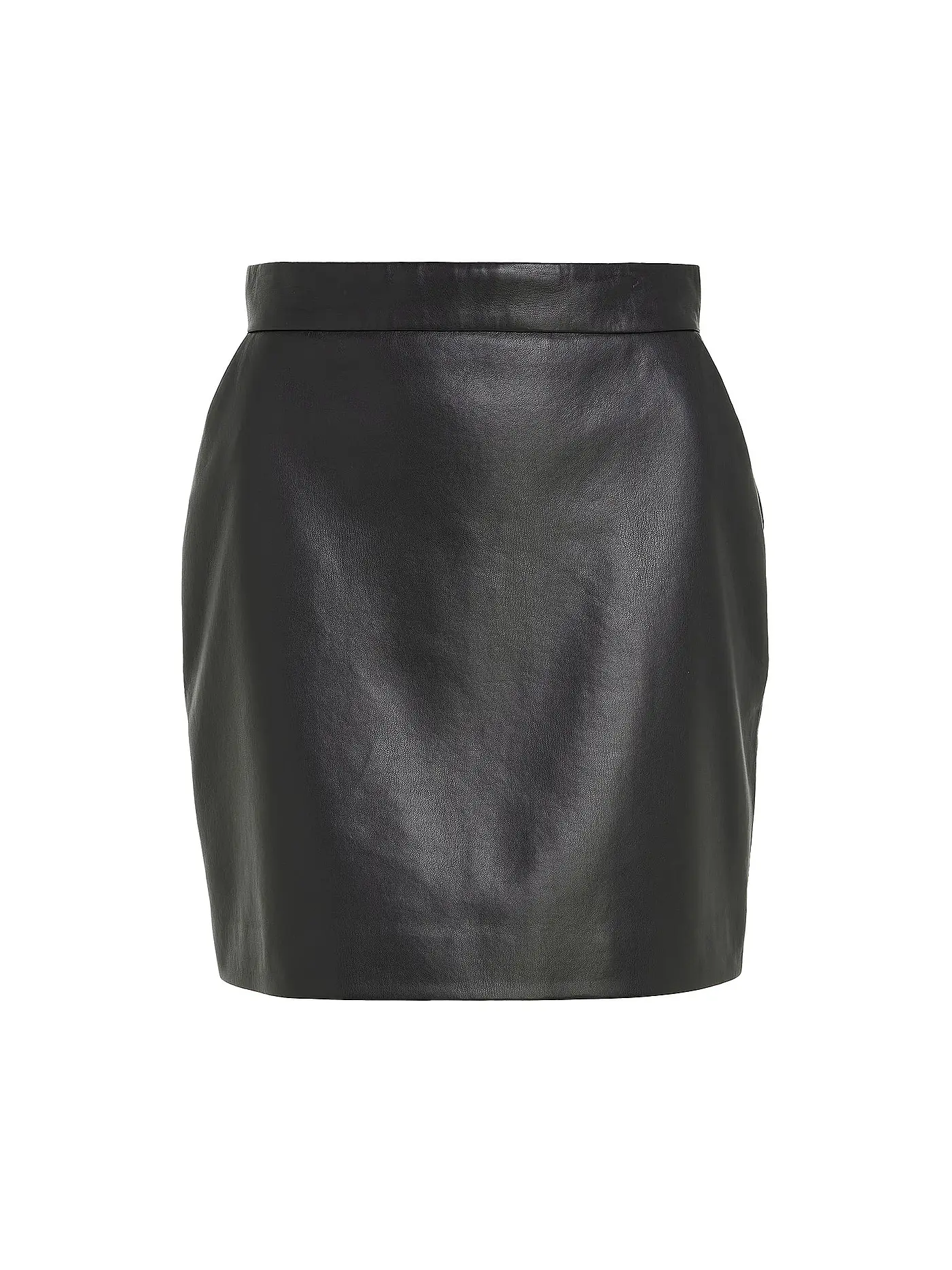 CALVIN KLEIN | Lederrock  | schwarz