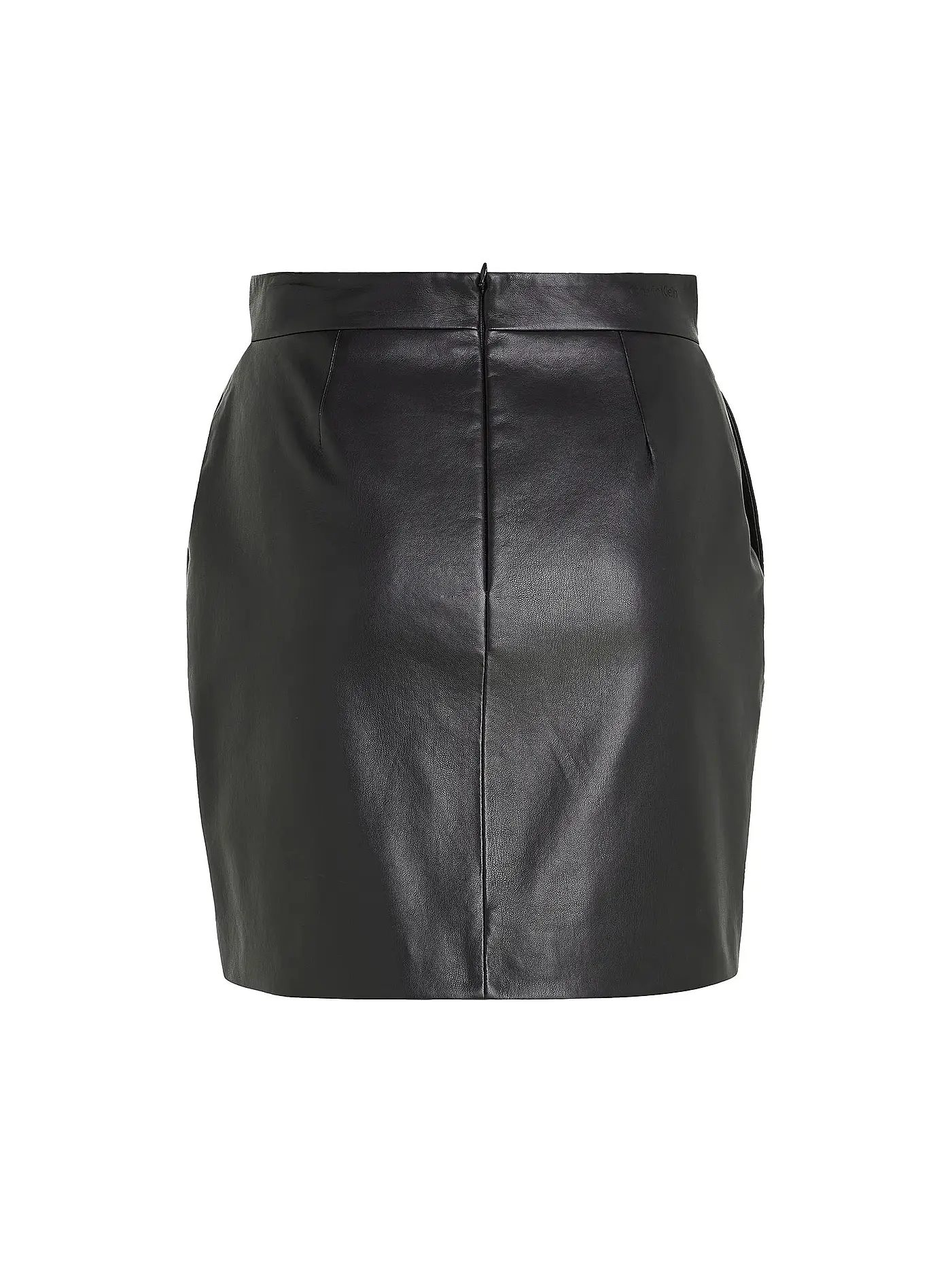 CALVIN KLEIN | Lederrock  | schwarz