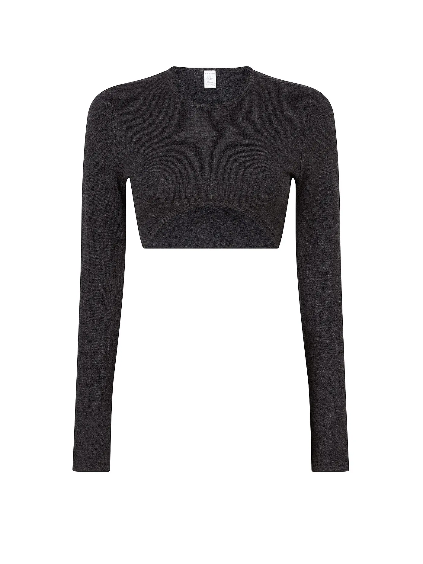 CALVIN KLEIN | Loungewear ShirtCropped Fit | grau