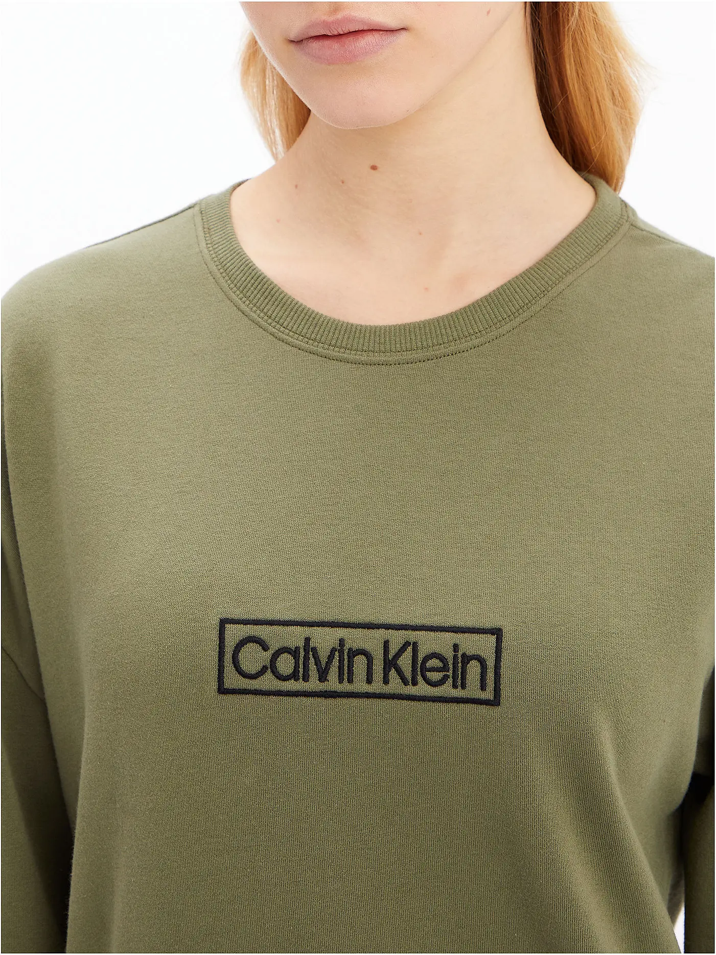 CALVIN KLEIN | Loungewear Sweater | olive