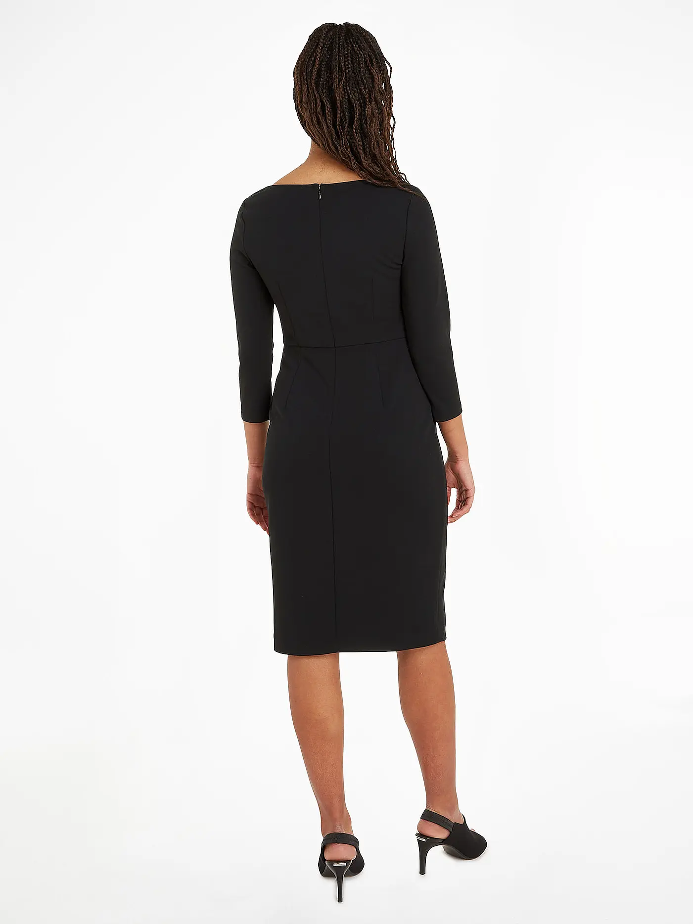 CALVIN KLEIN | Midikleid  | schwarz