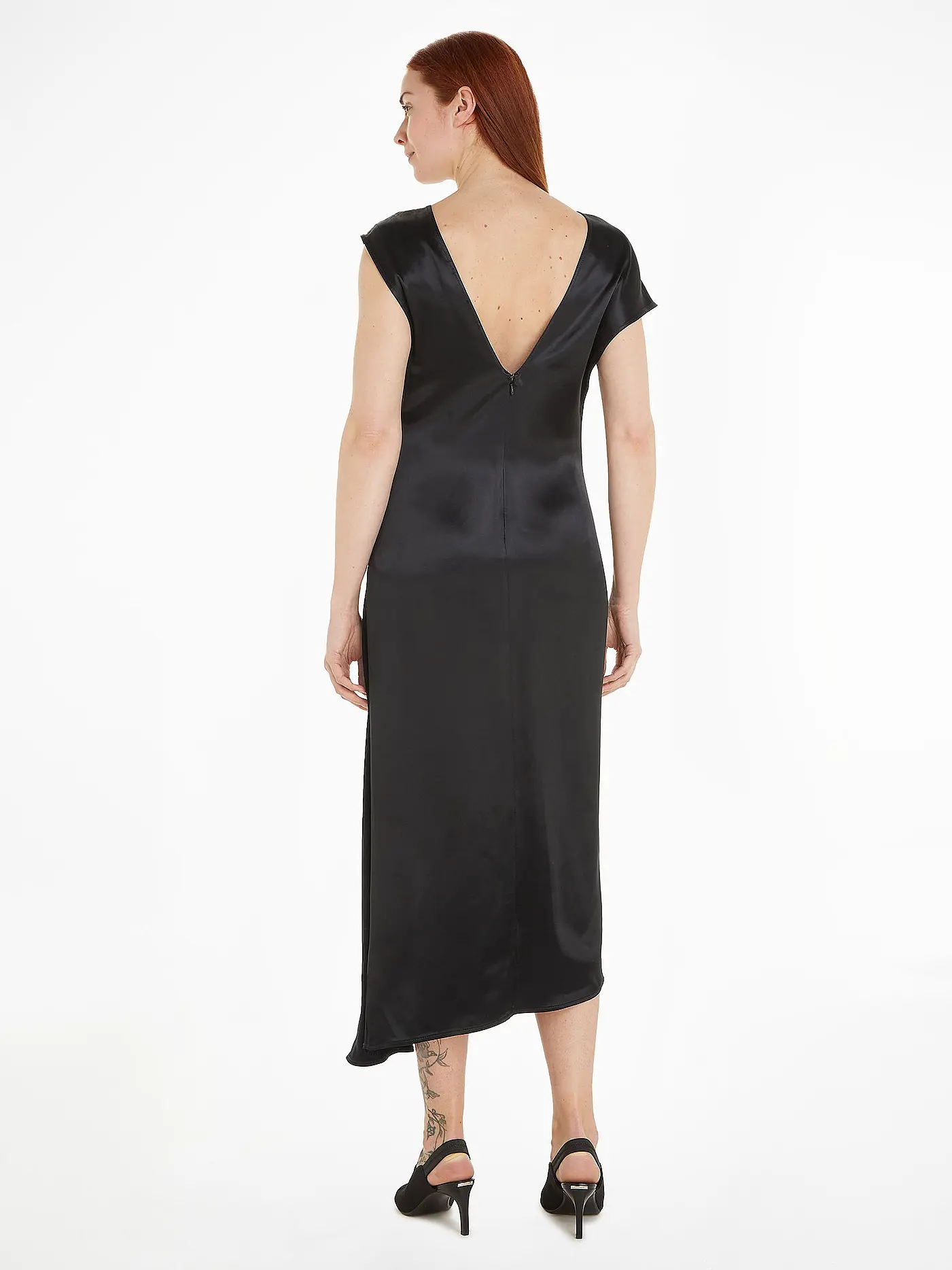 CALVIN KLEIN | Midikleid NAIA | schwarz