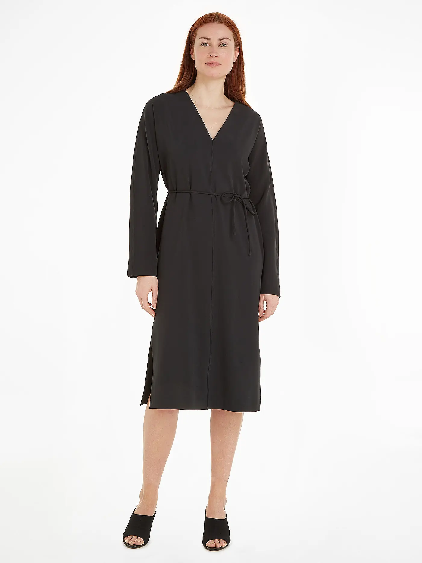 CALVIN KLEIN | Midikleid | schwarz