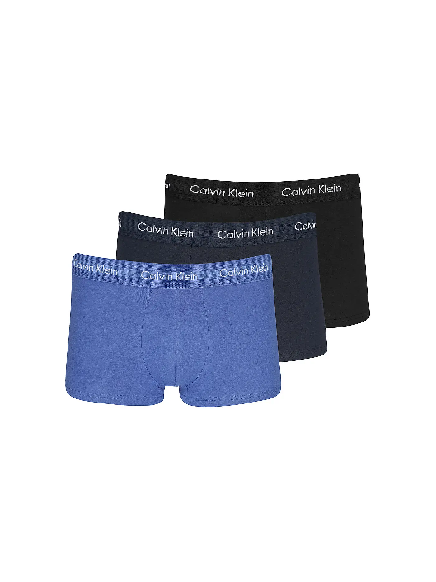 CALVIN KLEIN | Pant 3-er Pkg. blau grau gemustert  | blau