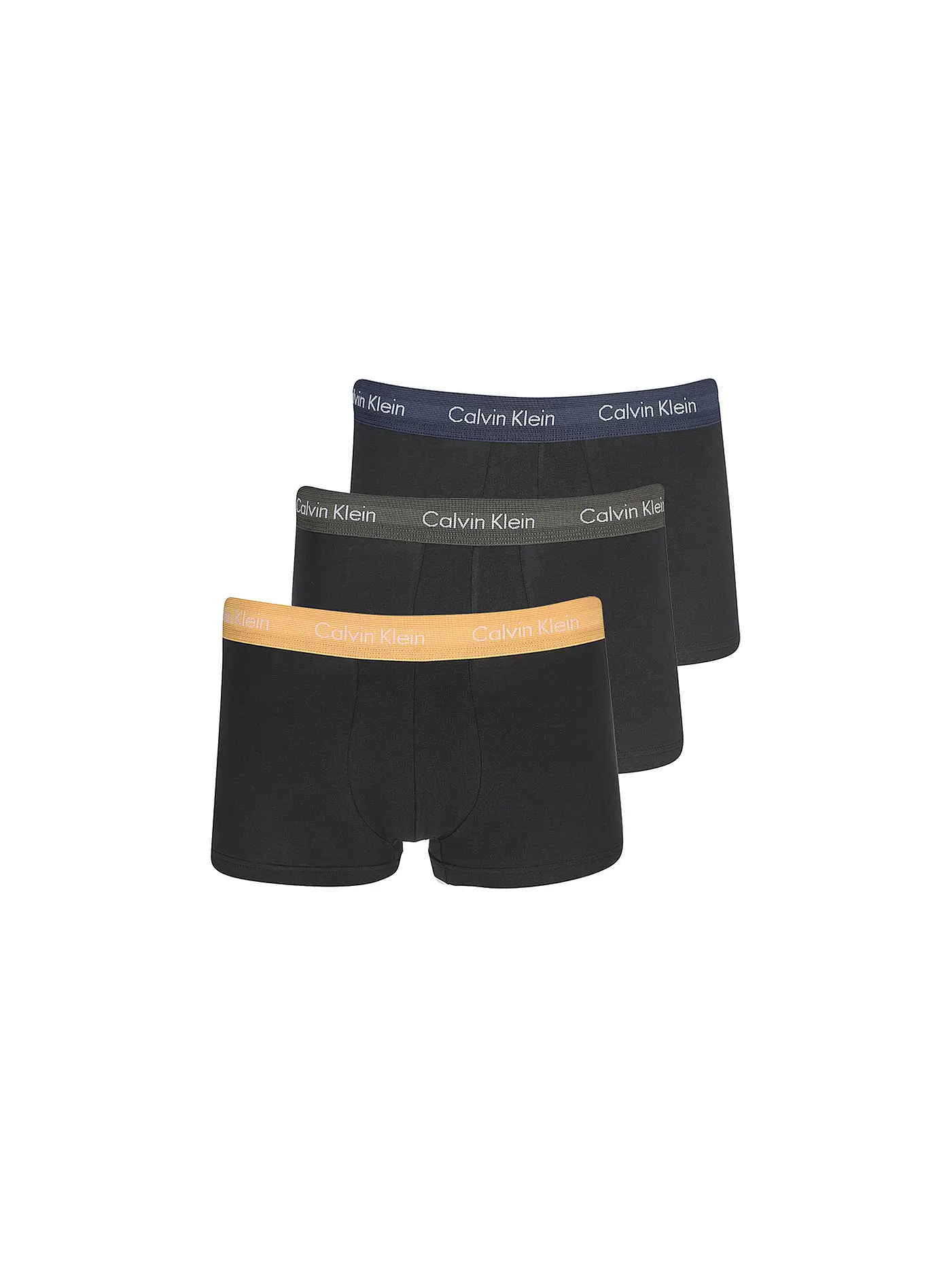 CALVIN KLEIN | Pant 3-er Pkg. blau grau gemustert  | schwarz