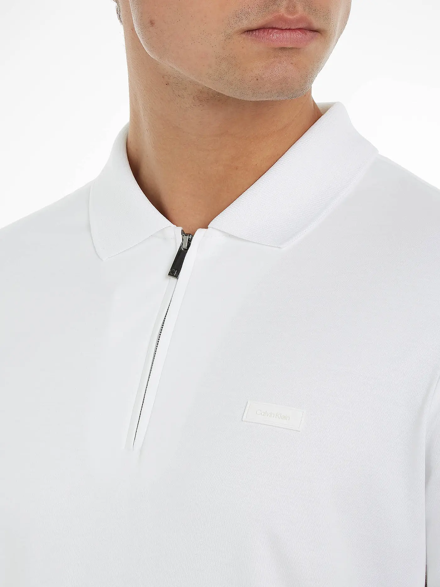 CALVIN KLEIN | Poloshirt | weiss