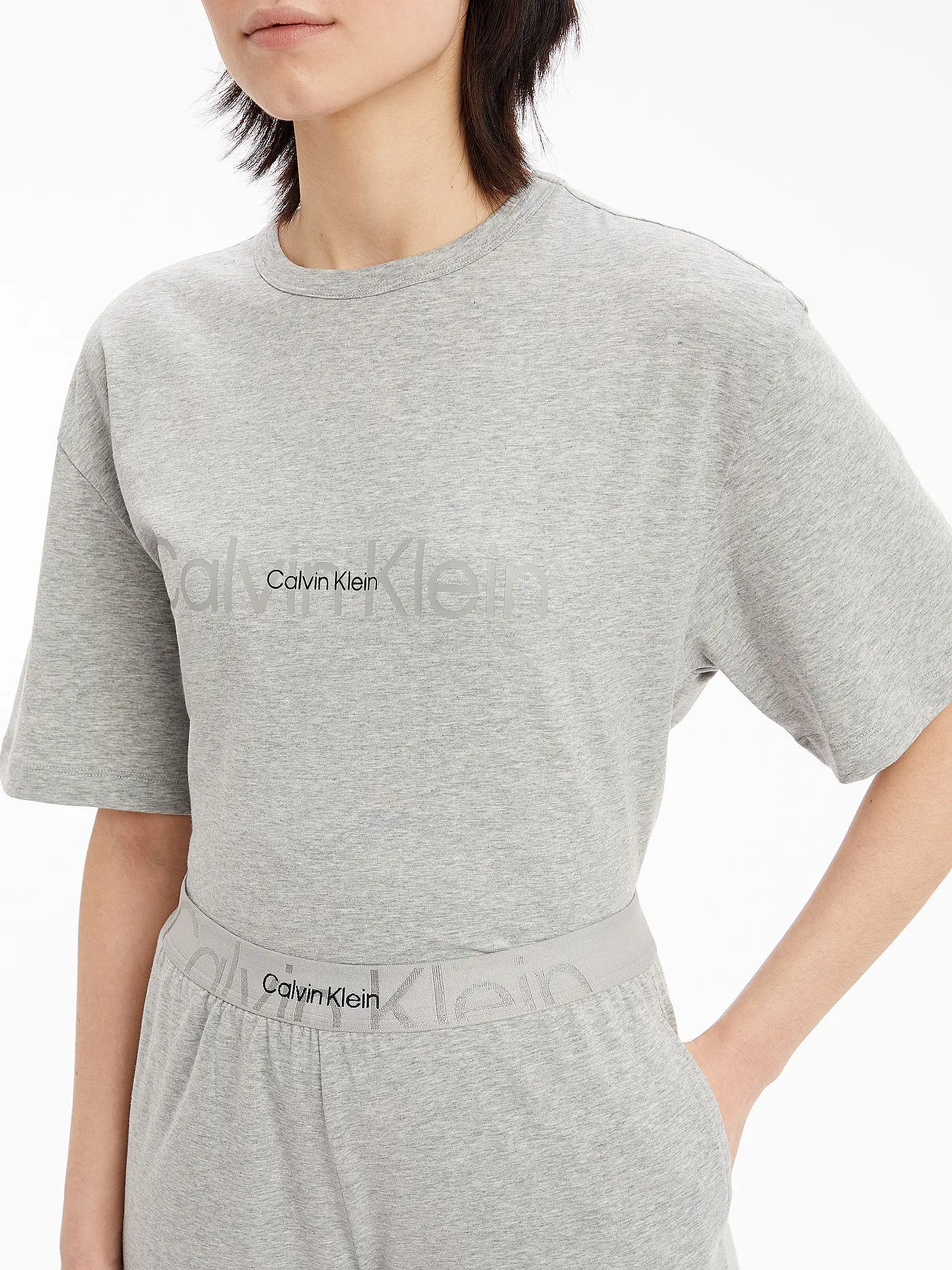 CALVIN KLEIN | Pyjamaset | hellgrau