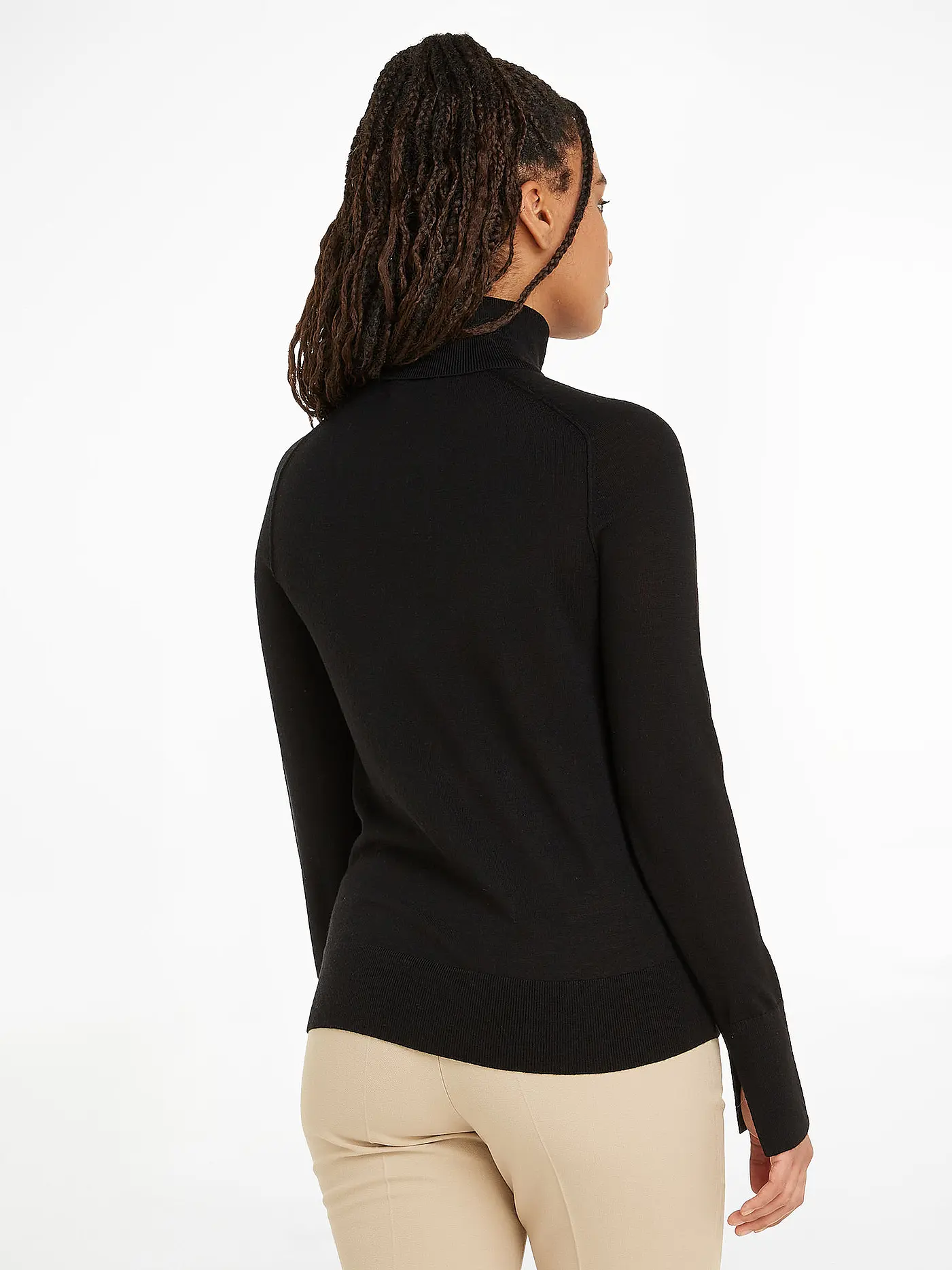 CALVIN KLEIN | Rollkragenpullover  | schwarz