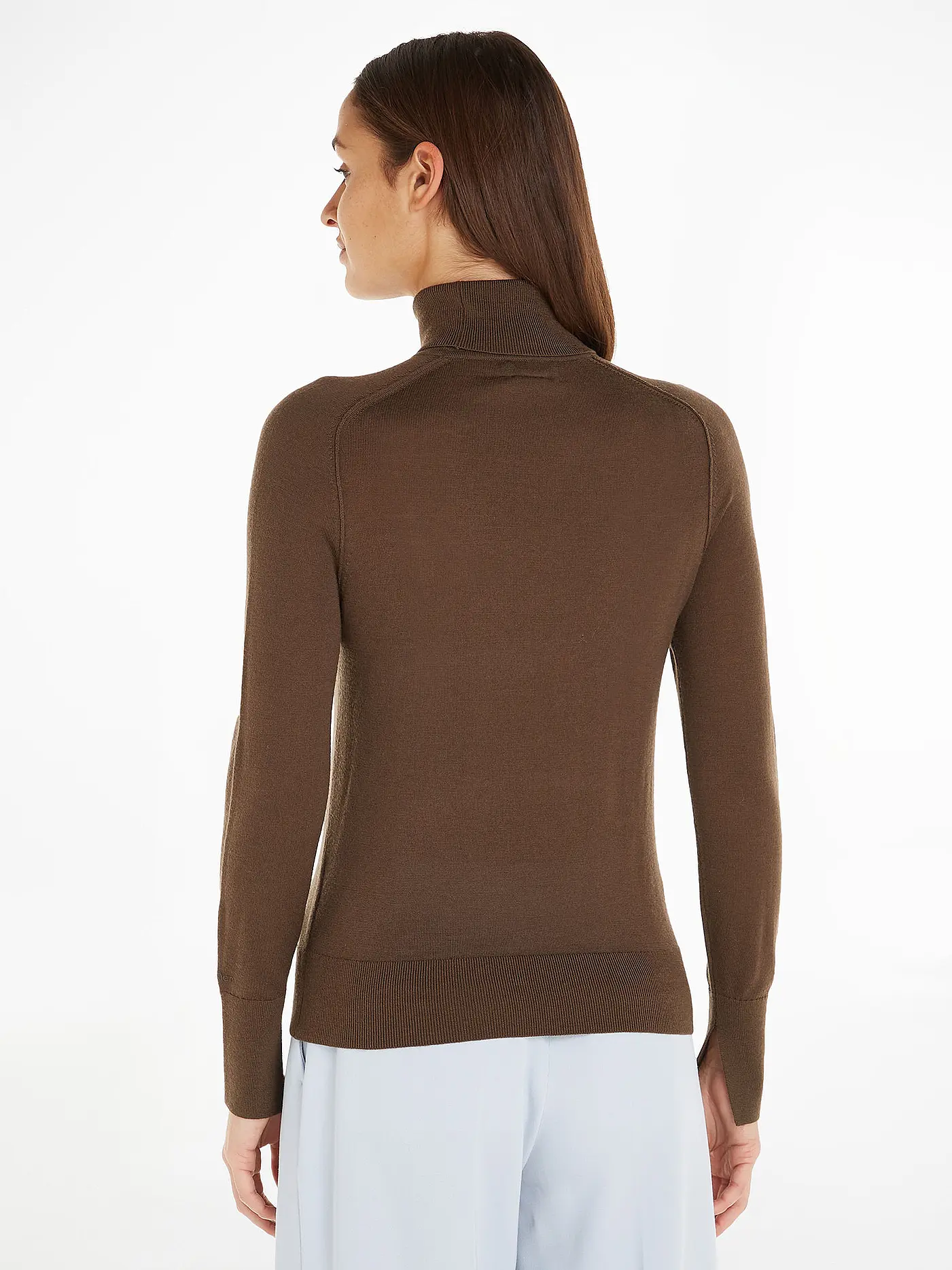 CALVIN KLEIN | Rollkragenpullover  | braun