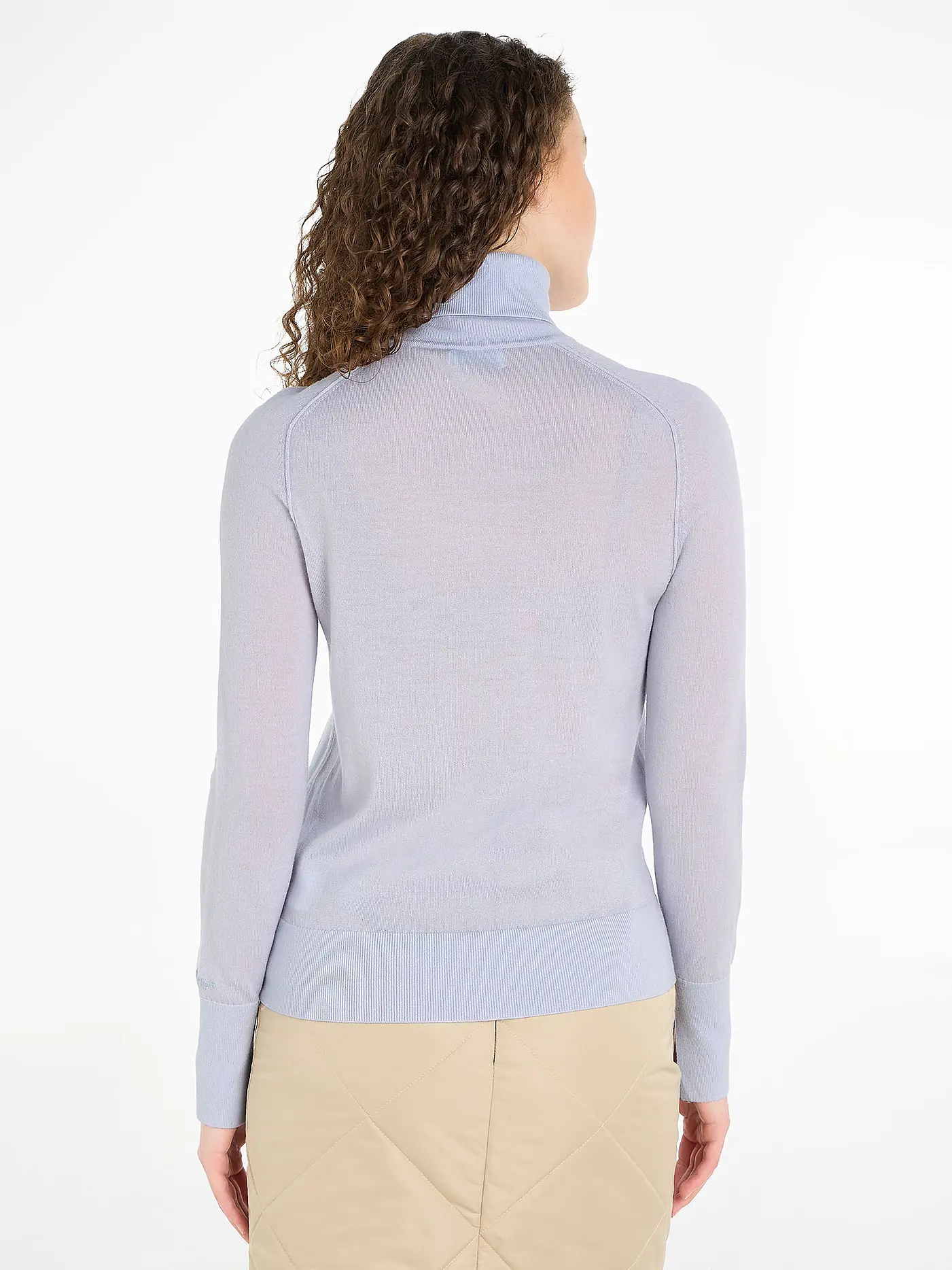CALVIN KLEIN | Rollkragenpullover  | hellblau