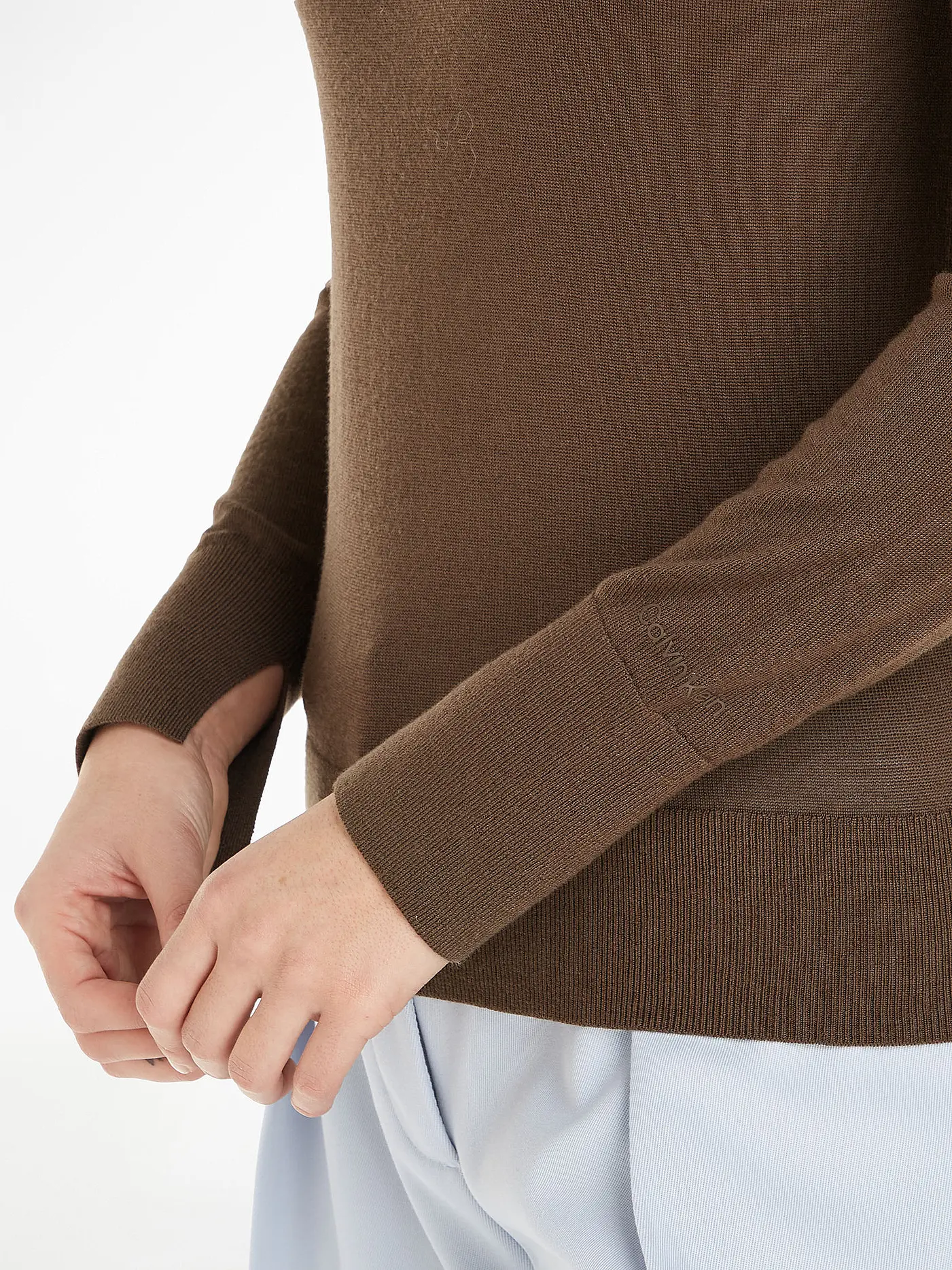 CALVIN KLEIN | Rollkragenpullover  | braun