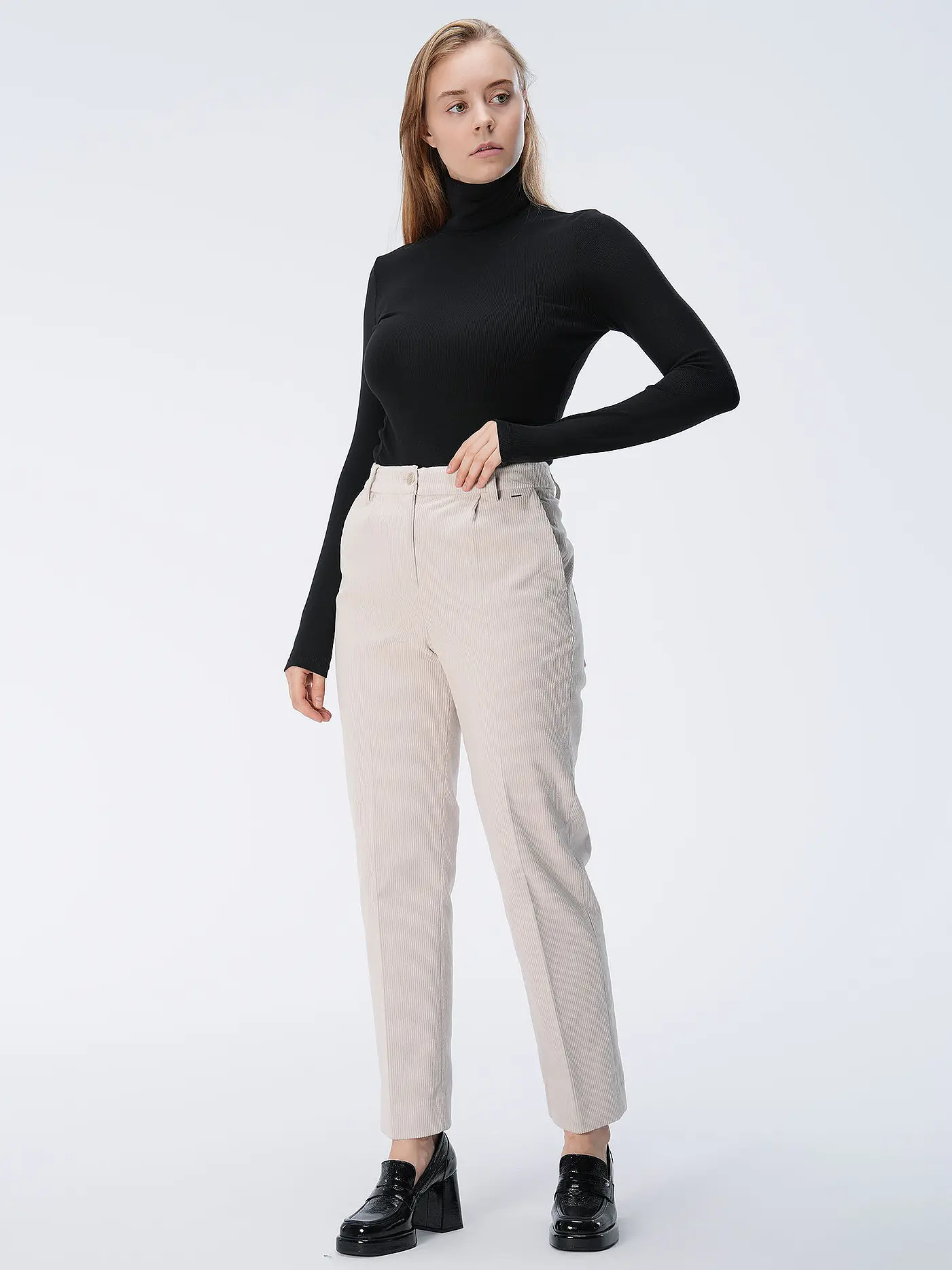 CALVIN KLEIN | Rollkragenshirt | schwarz