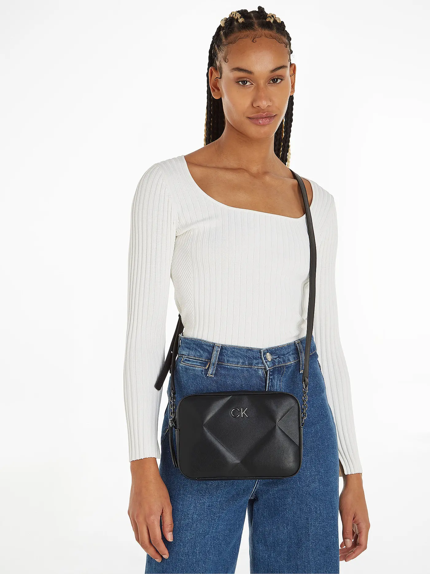CALVIN KLEIN | Tasche - Mini Bag RE-LOCK | schwarz