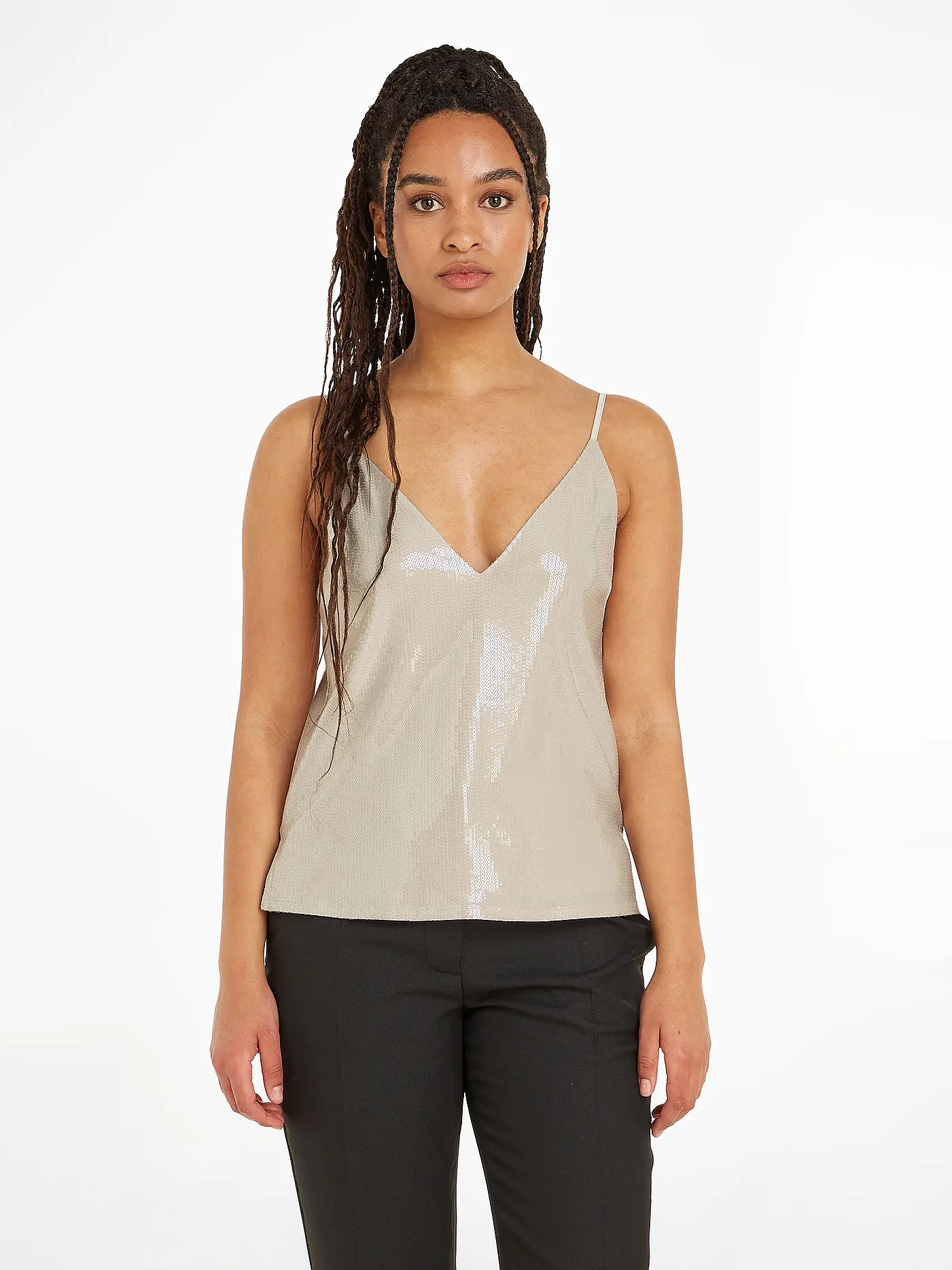 CALVIN KLEIN | Top | hellgrau