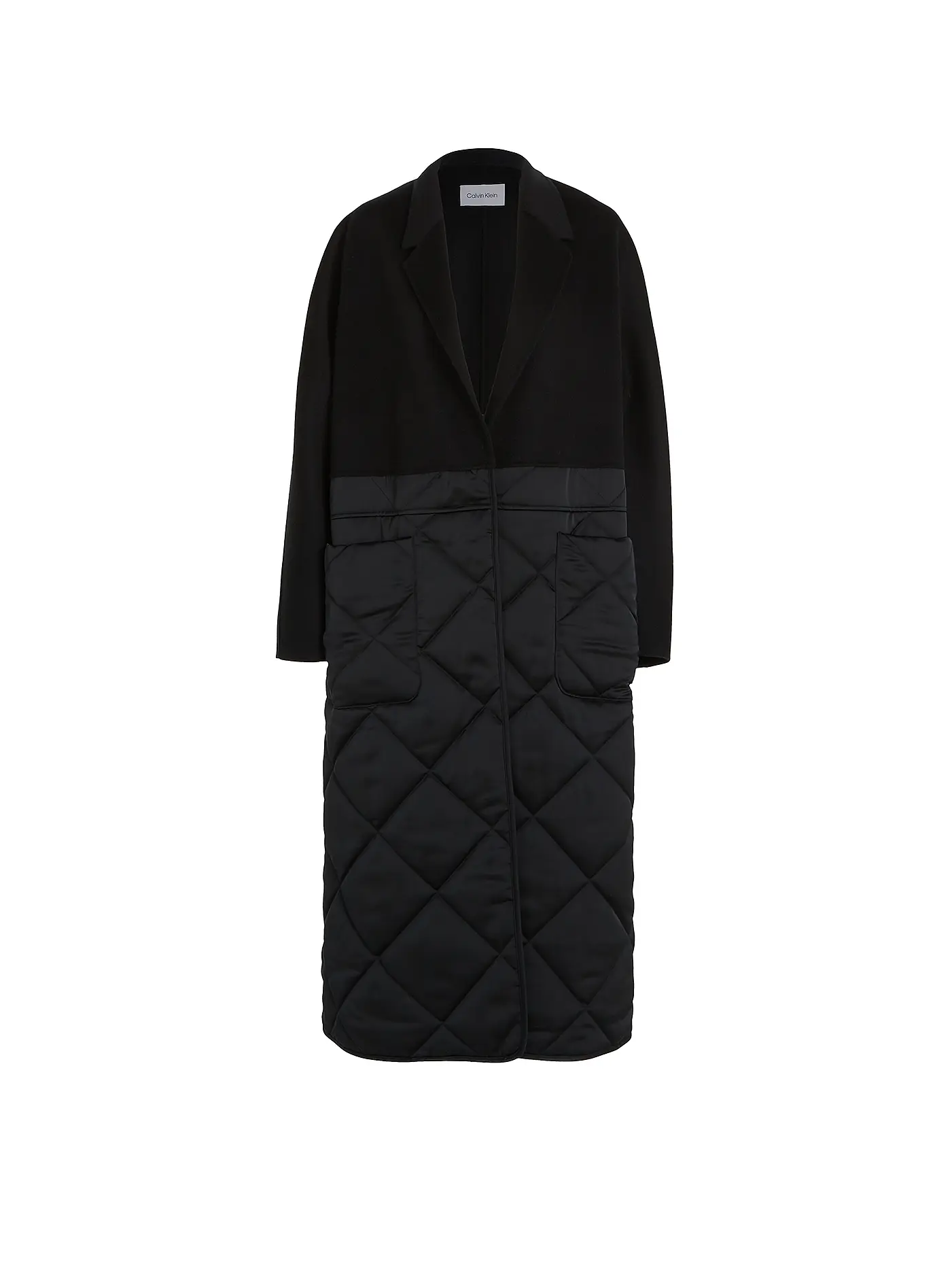 CALVIN KLEIN | Wollmantel  | schwarz