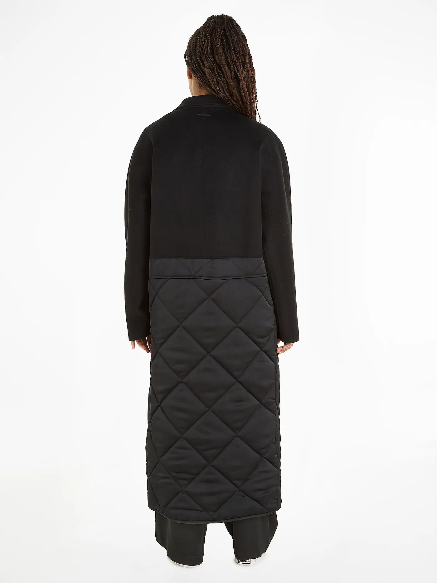 CALVIN KLEIN | Wollmantel  | schwarz
