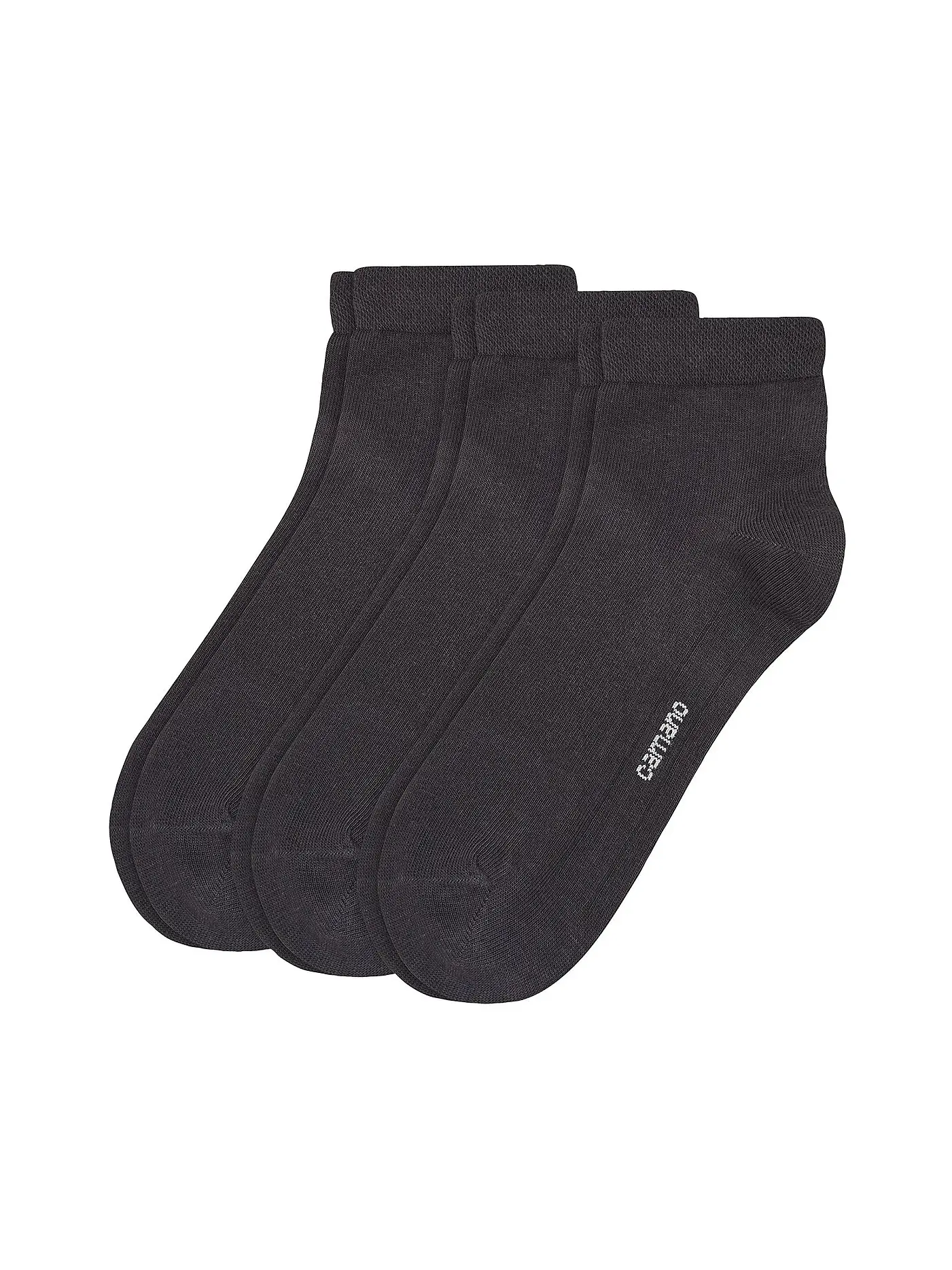 CAMANO |  Sneakersocken 3er Pkg schwarz | schwarz