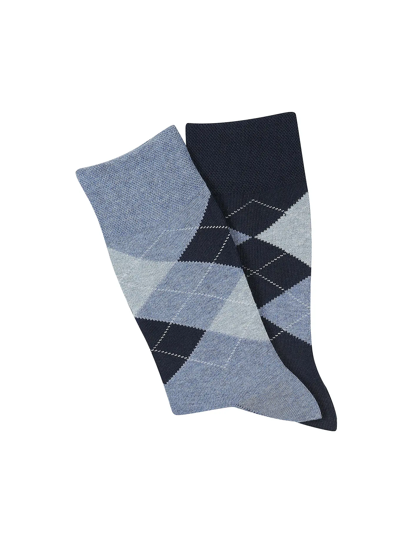 CAMANO | Herren Socken 2er Pkg ARGYLE infinity | blau
