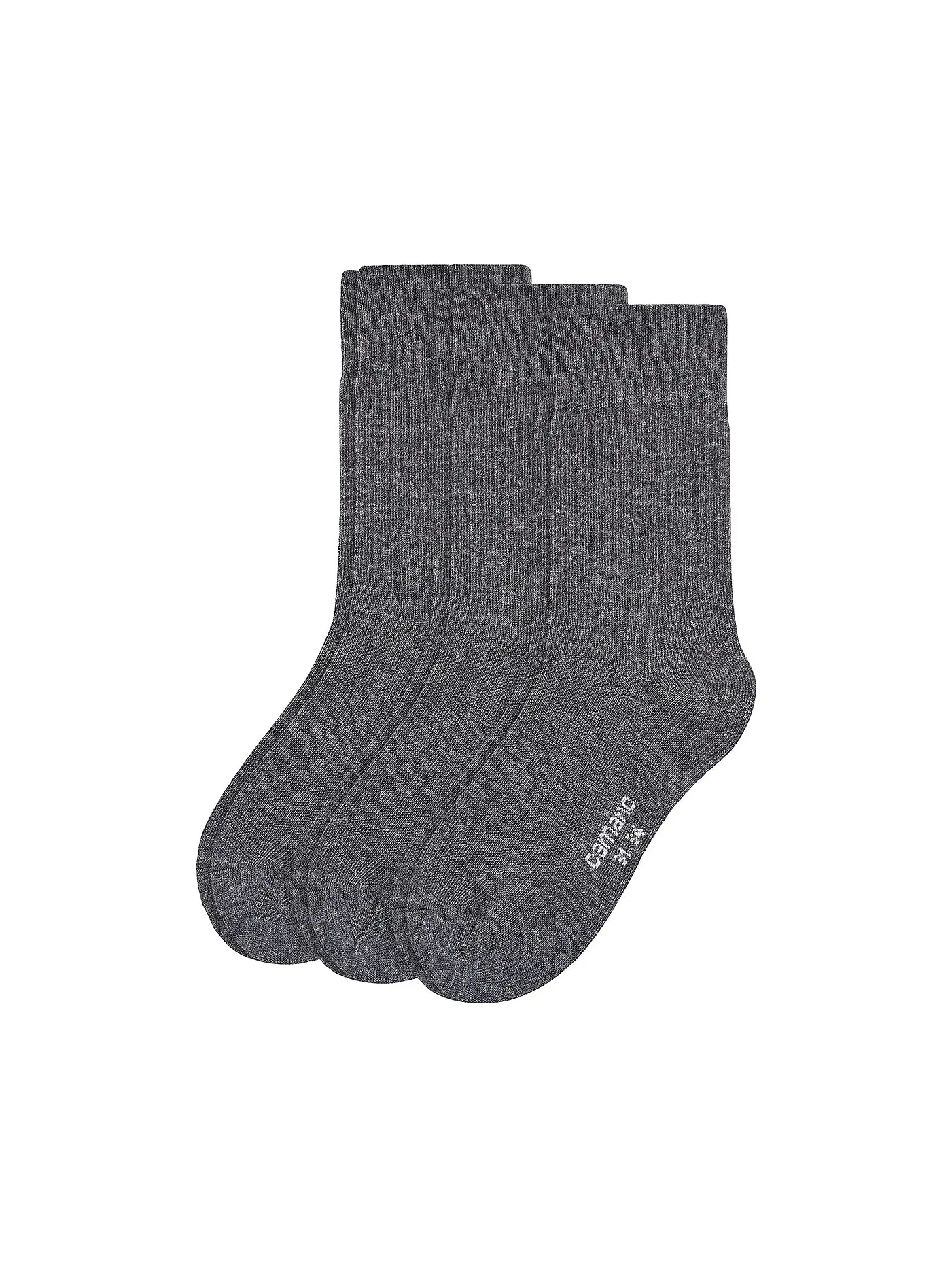 CAMANO | Jungen Socken 3er Pkg stone melange | grau
