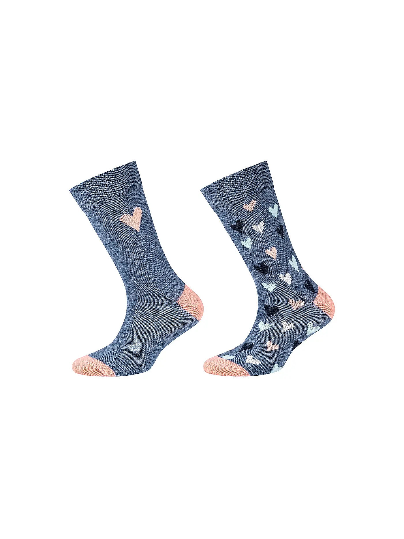 CAMANO | Mädchen Socken 2er Pkg denim melange | blau