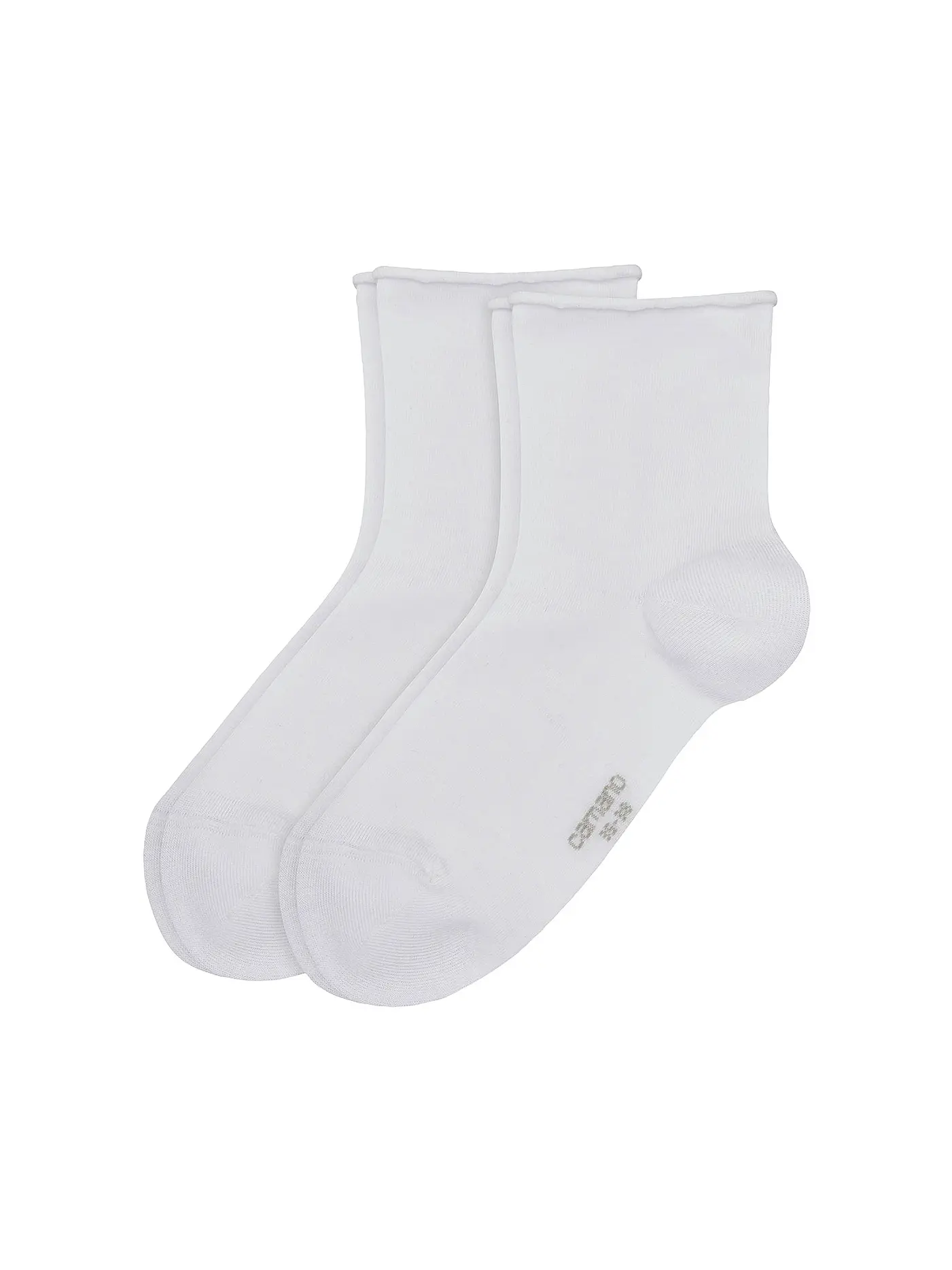 CAMANO | Rollsocken 2er Pkg white | weiss