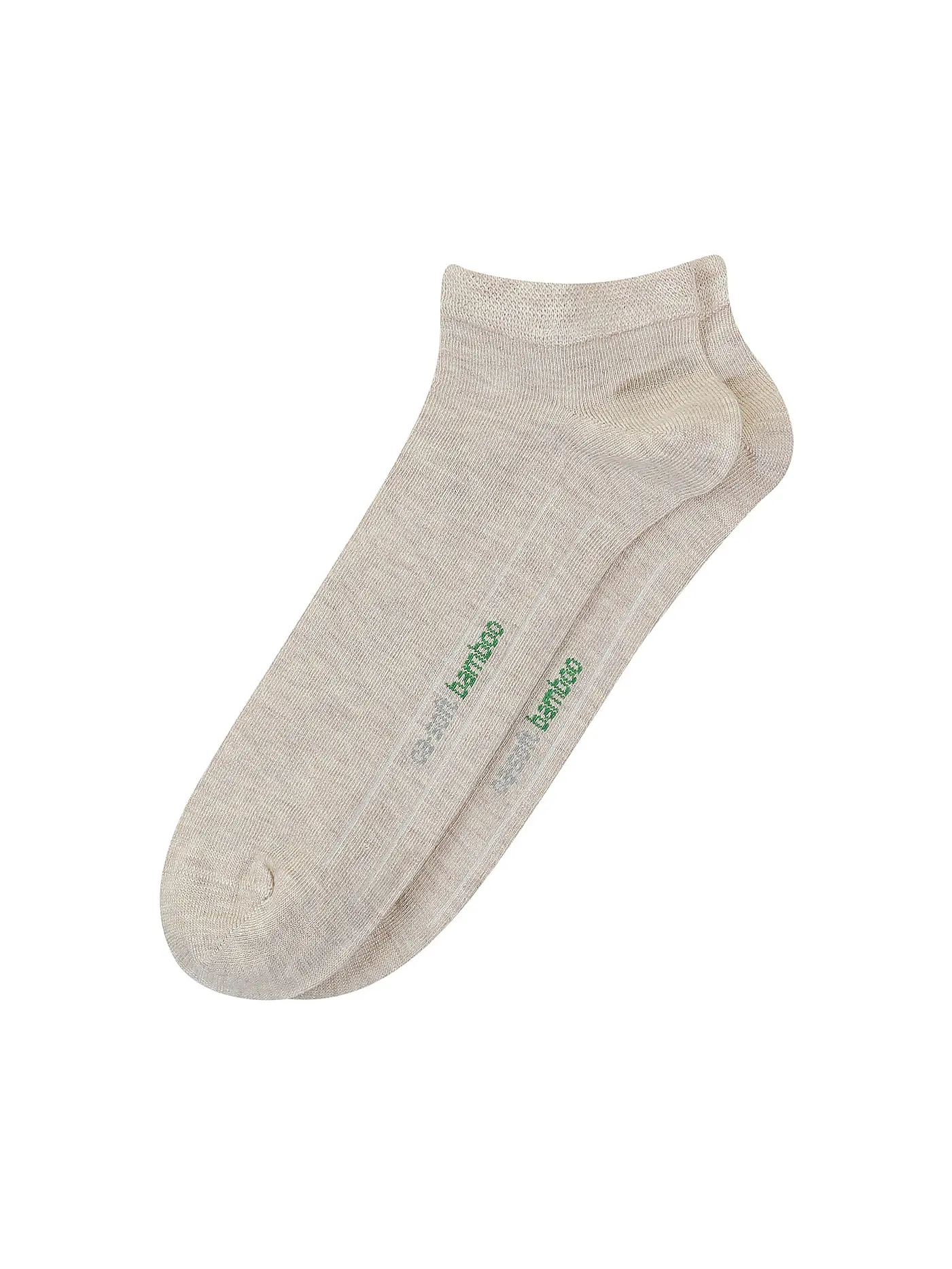 CAMANO | Sneaker Socken 2er Pkg BAMBOO black  | beige